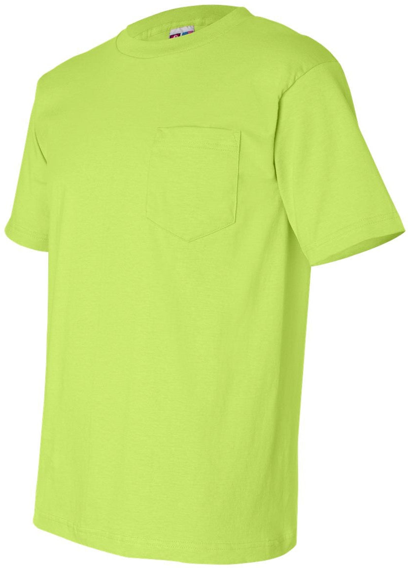 no-logo Bayside USA-Made Short Sleeve TShirt with a Pocket-Men's T Shirts-Bayside-Thread Logic
