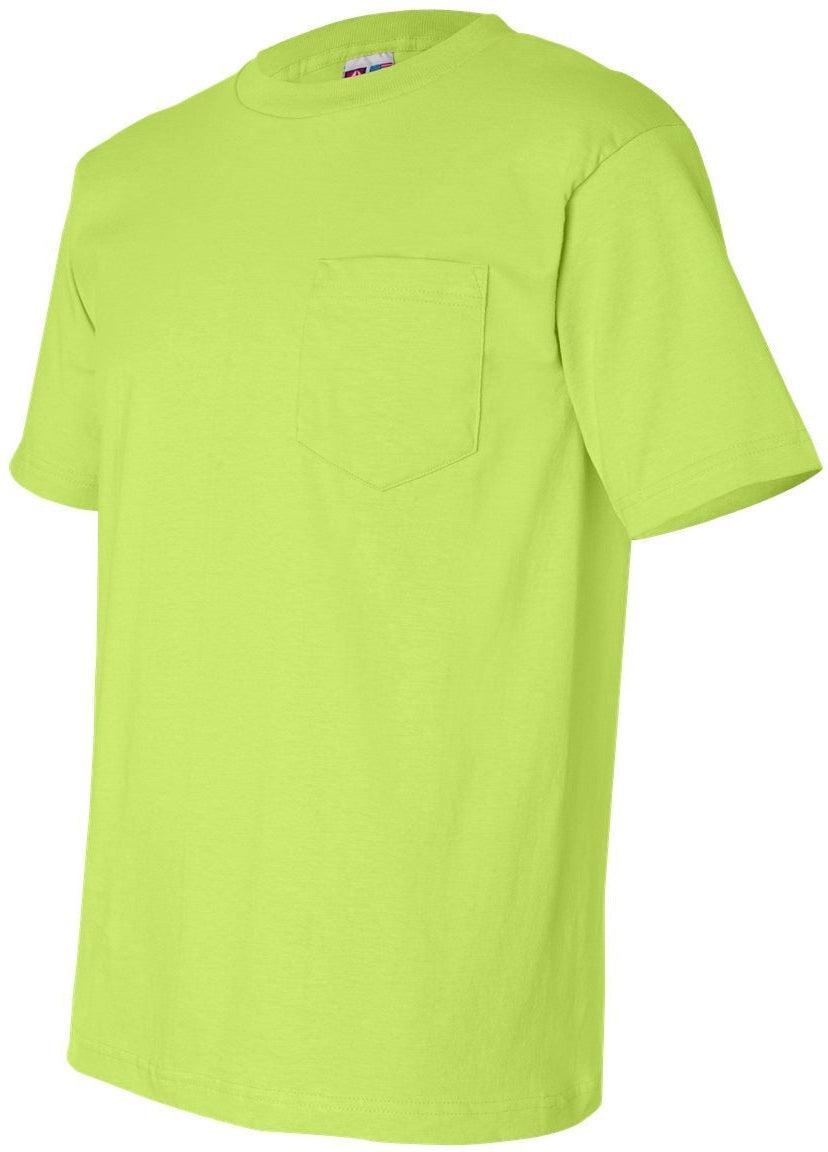 no-logo Bayside USA-Made Short Sleeve TShirt with a Pocket-Men's T Shirts-Bayside-Thread Logic