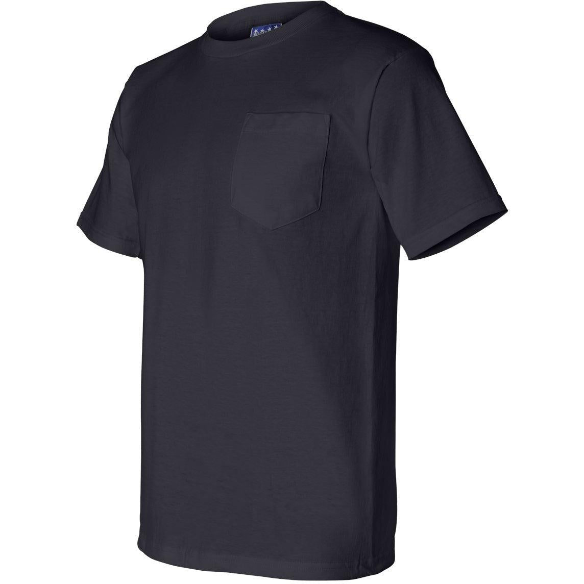 no-logo Bayside Union-Made Short Sleeve TShirt with a Pocket-Polos-Bayside-Thread Logic