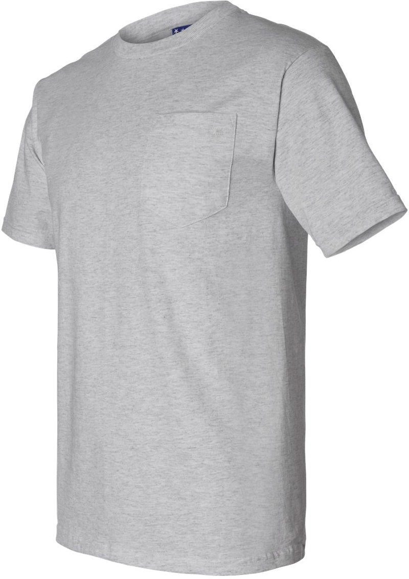 no-logo Bayside Union-Made Short Sleeve TShirt with a Pocket-Men's T Shirts-Bayside-Thread Logic