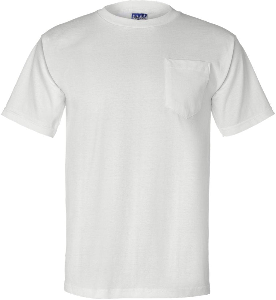 Bayside Union-Made Short Sleeve TShirt with a Pocket