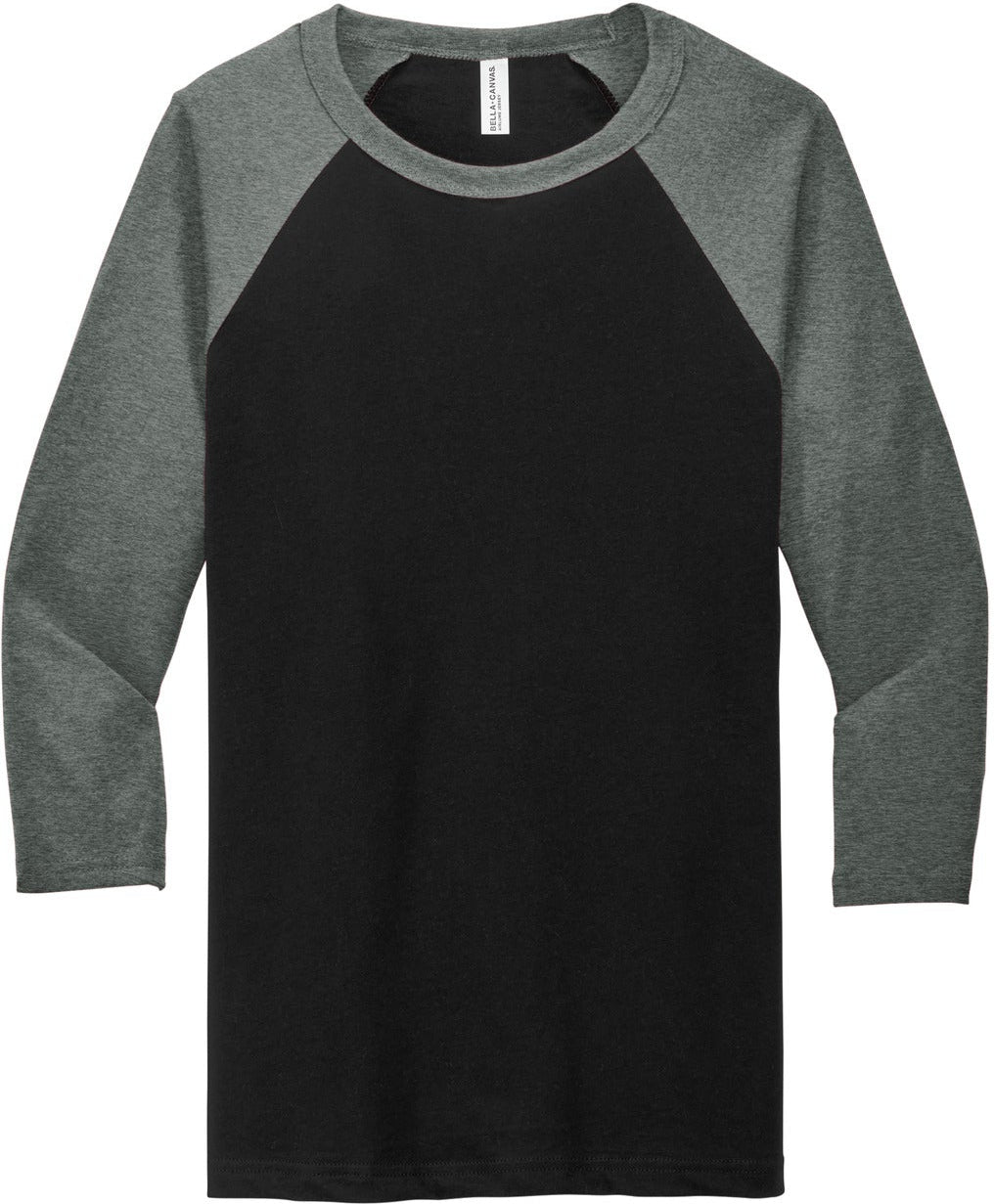 Bella+Canvas 3/4-Sleeve Baseball Tee