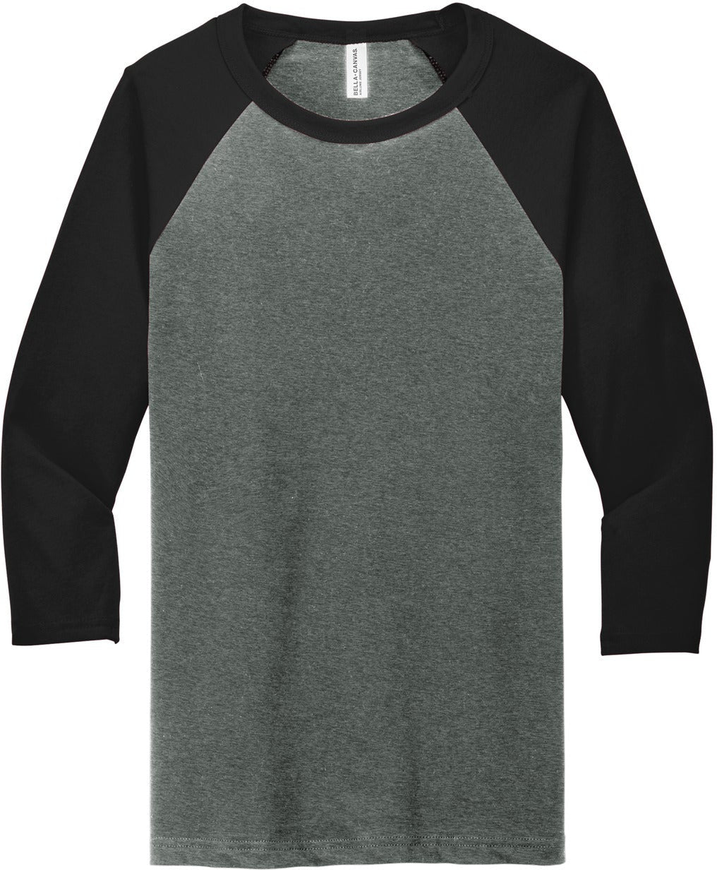 Bella+Canvas 3/4-Sleeve Baseball Tee