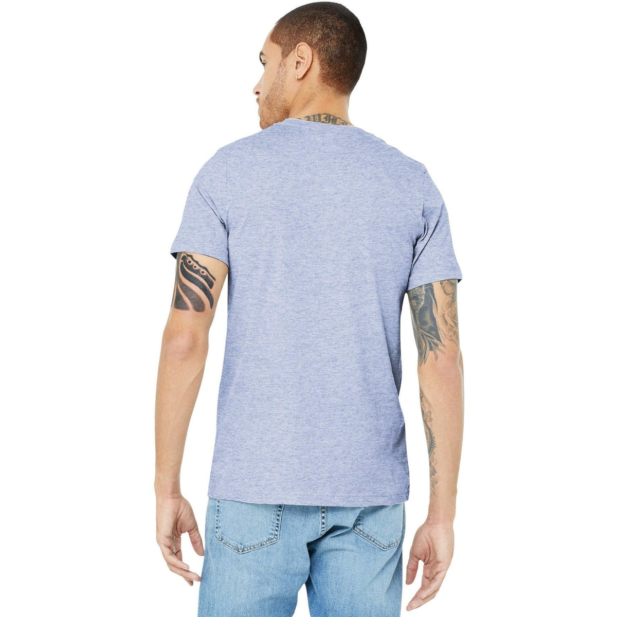 no-logo Bella+Canvas Heather CVC Short Sleeve Tee-Regular-Bella&Canvas-Thread Logic