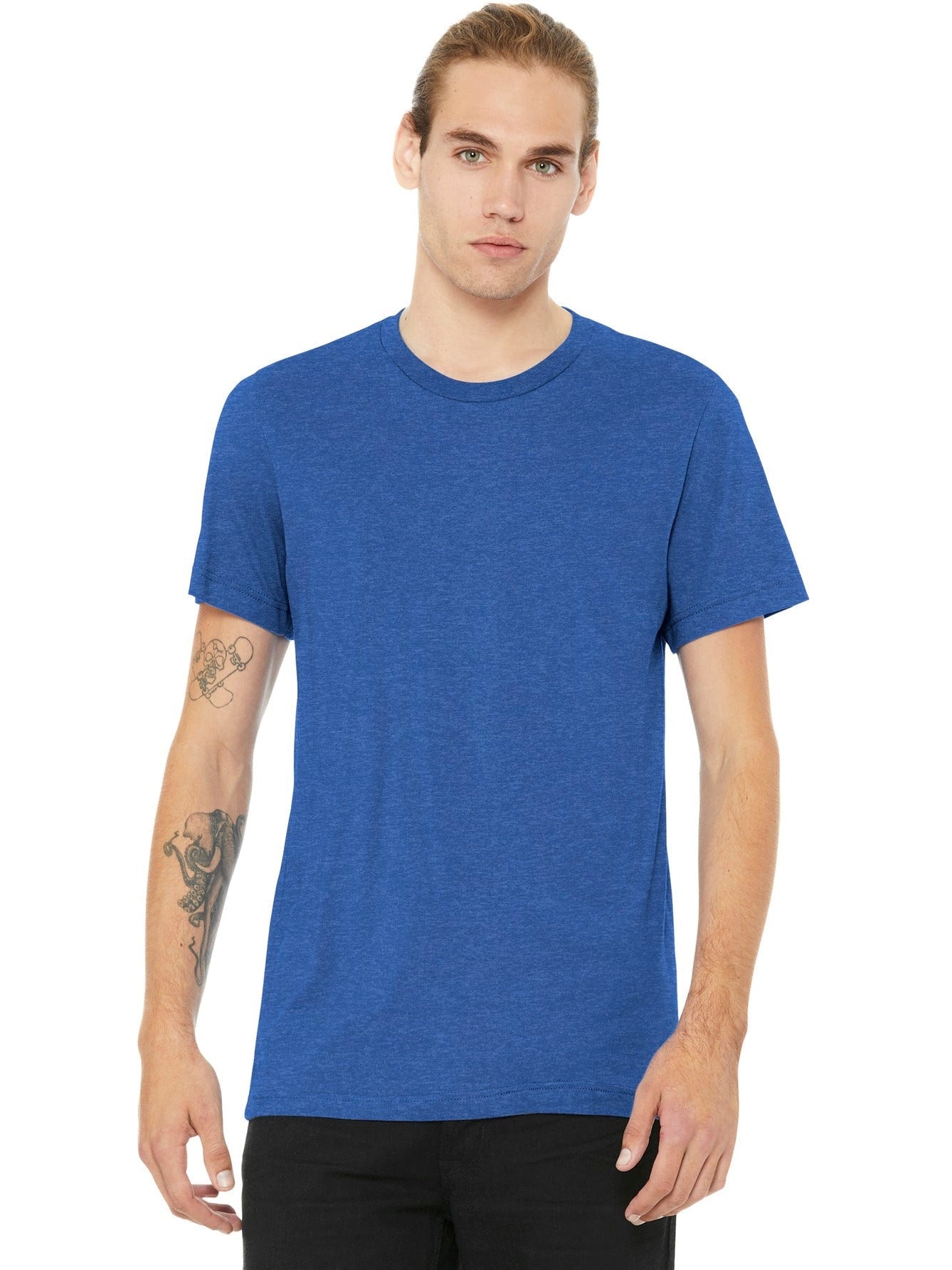 no-logo Bella+Canvas Heather CVC Short Sleeve Tee-Regular-Bella&Canvas-Thread Logic