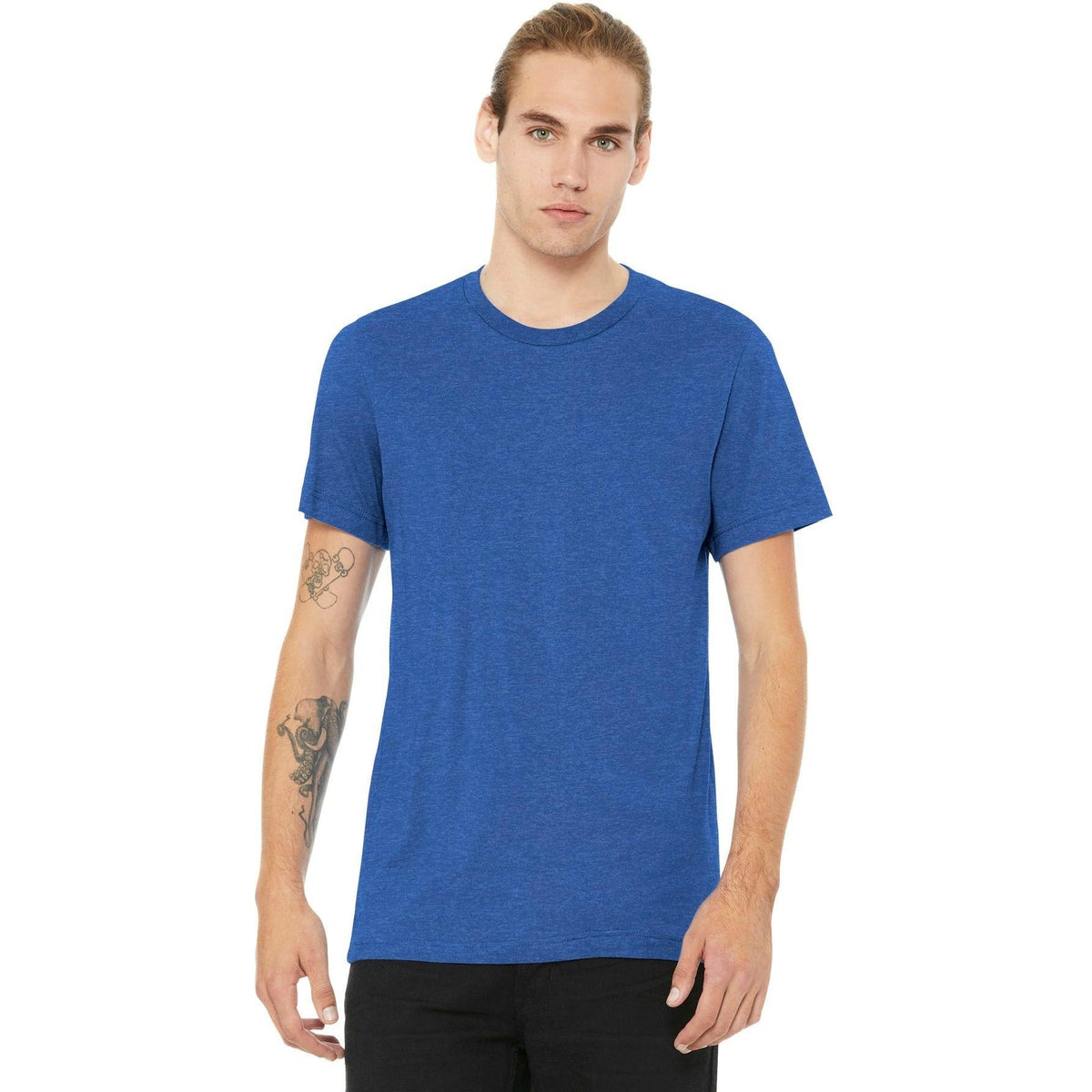 no-logo Bella+Canvas Heather CVC Short Sleeve Tee-Regular-Bella&Canvas-Thread Logic