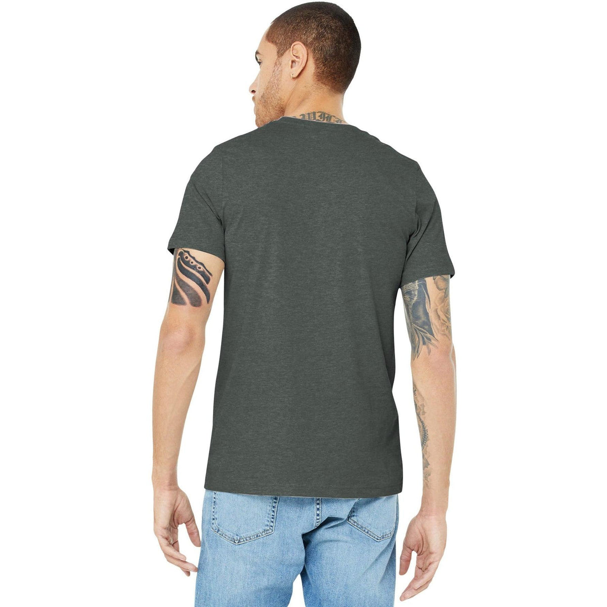 no-logo Bella+Canvas Heather CVC Short Sleeve Tee-Regular-Bella&Canvas-Thread Logic