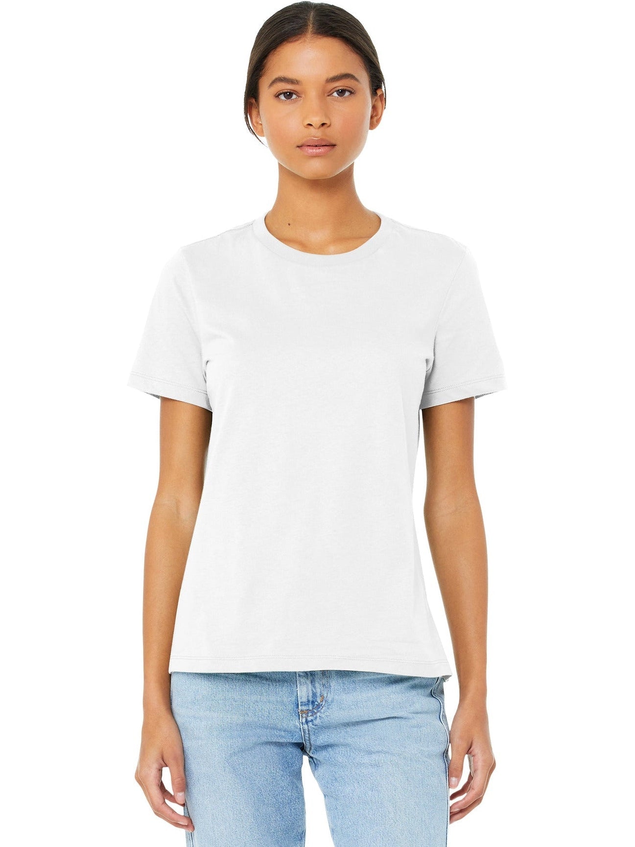 no-logo Bella+Canvas Ladies Relaxed Jersey Short Sleeve Tee-Regular-Bella&Canvas-Thread Logic