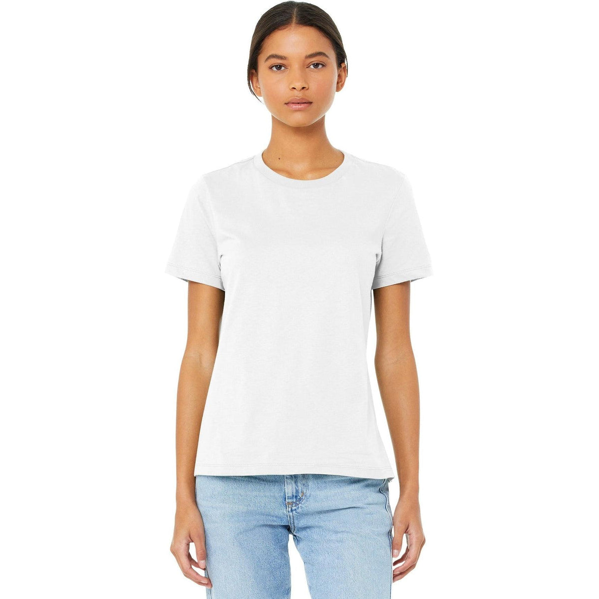 no-logo Bella+Canvas Ladies Relaxed Jersey Short Sleeve Tee-Regular-Bella&Canvas-Thread Logic