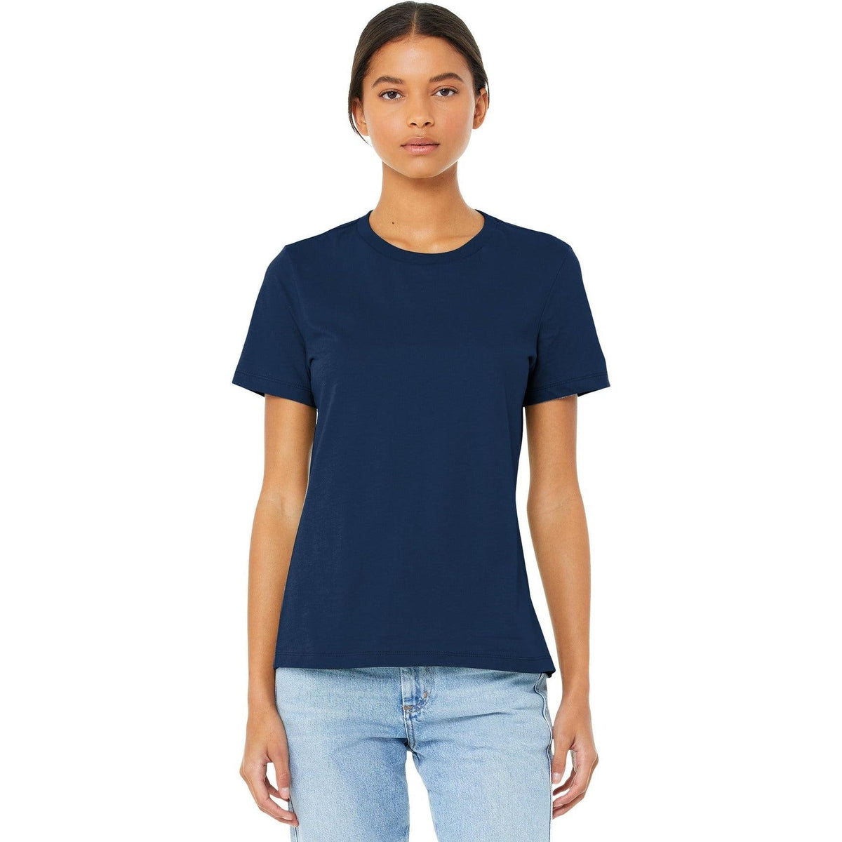 no-logo Bella+Canvas Ladies Relaxed Jersey Short Sleeve Tee-Regular-Bella&Canvas-Thread Logic