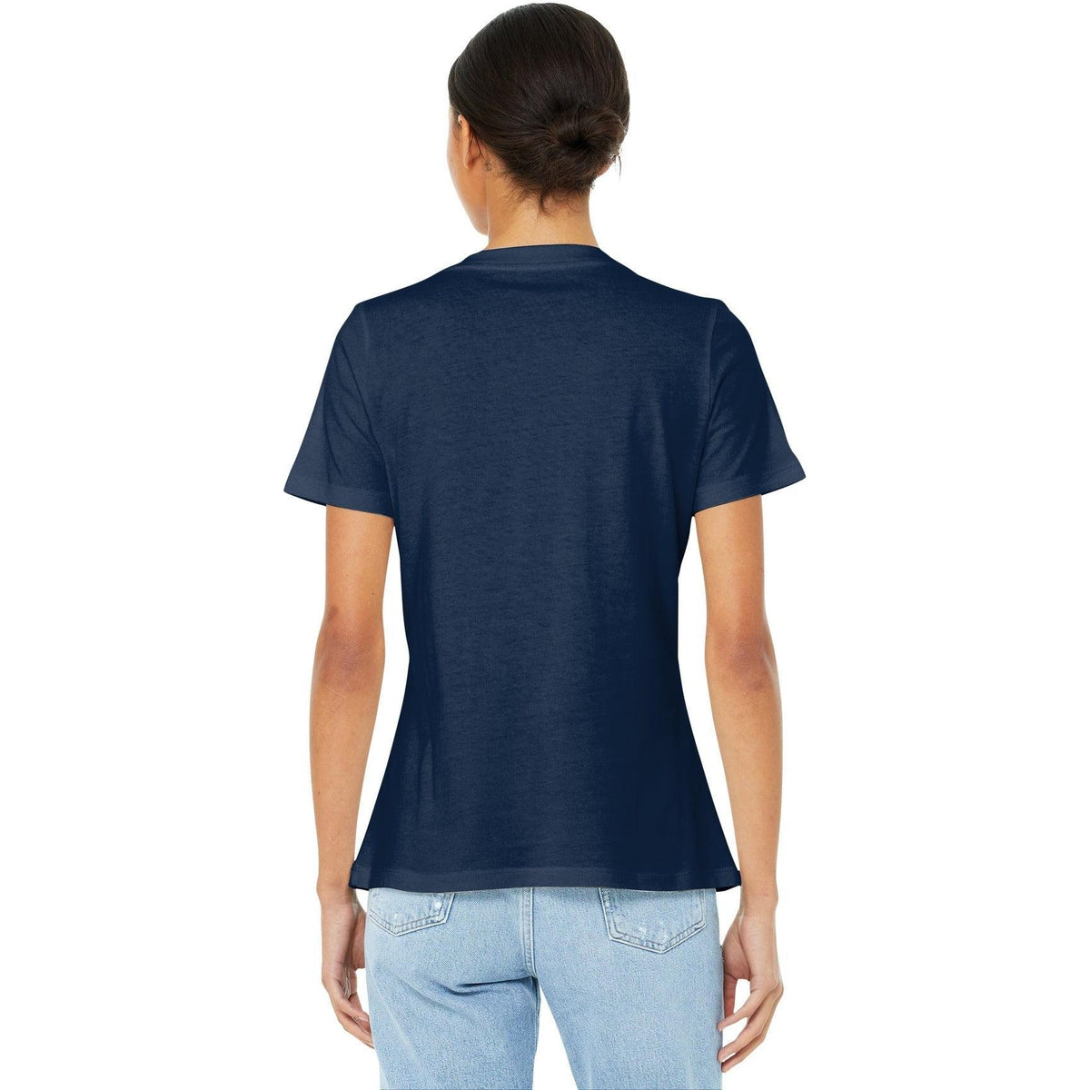 no-logo Bella+Canvas Ladies Relaxed Jersey Short Sleeve V-Neck Tee-Regular-Bella&Canvas-Thread Logic