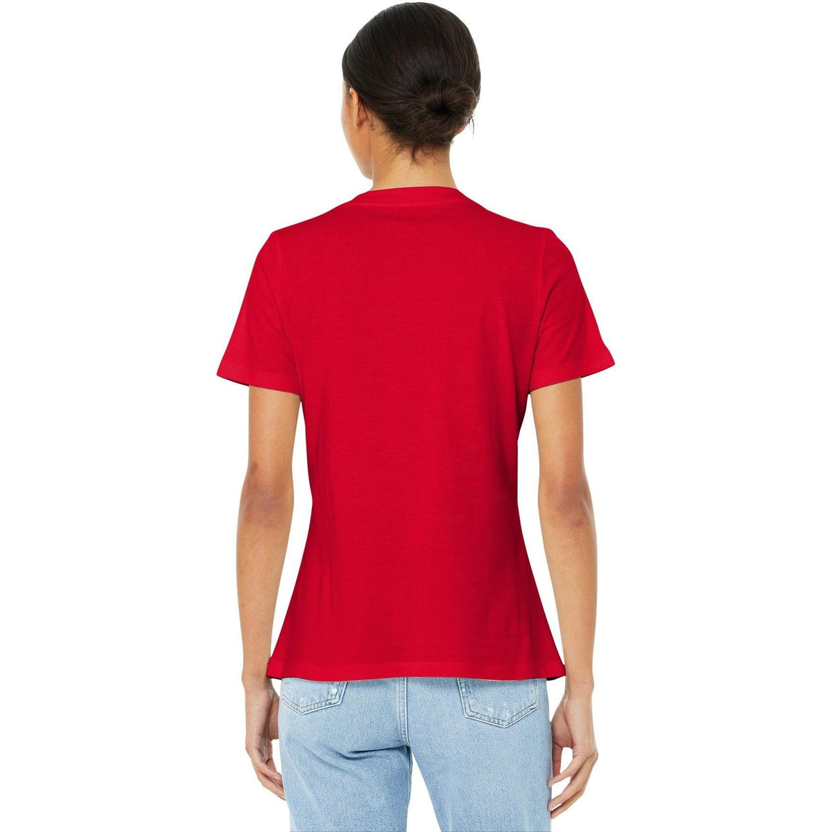 no-logo Bella+Canvas Ladies Relaxed Jersey Short Sleeve V-Neck Tee-Regular-Bella&Canvas-Thread Logic