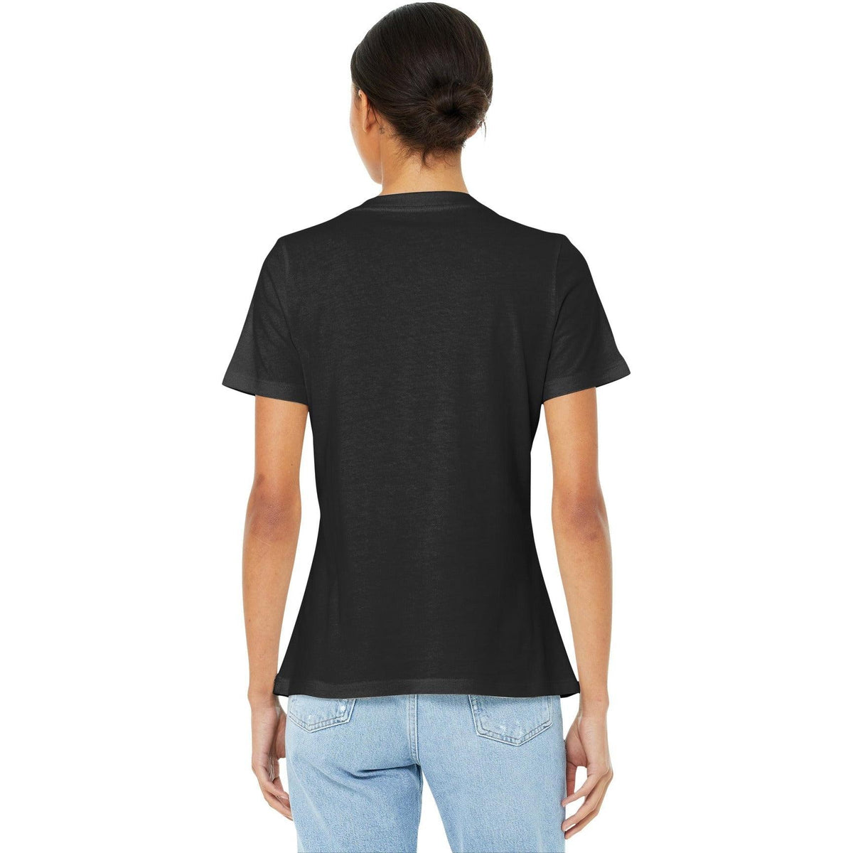 no-logo Bella+Canvas Ladies Relaxed Jersey Short Sleeve V-Neck Tee-Regular-Bella&Canvas-Thread Logic