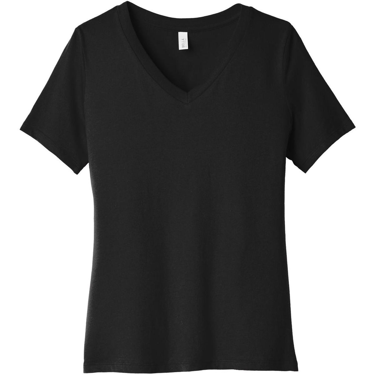 no-logo Bella+Canvas Ladies Relaxed Jersey Short Sleeve V-Neck Tee