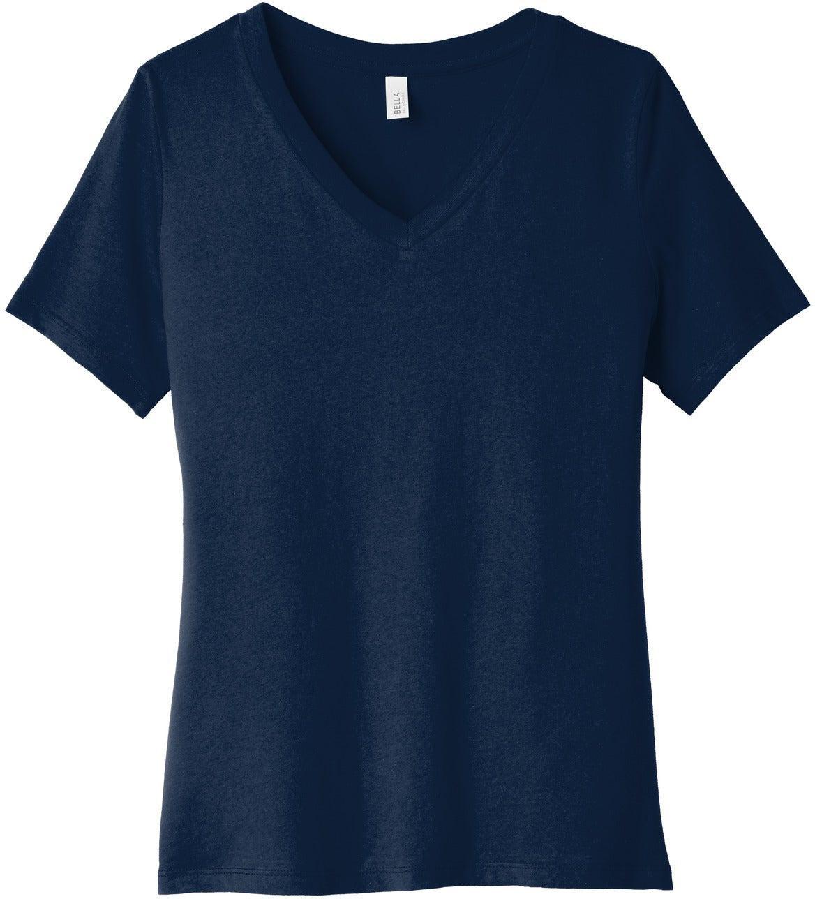 Bella+Canvas Ladies Relaxed Jersey Short Sleeve V-Neck Tee