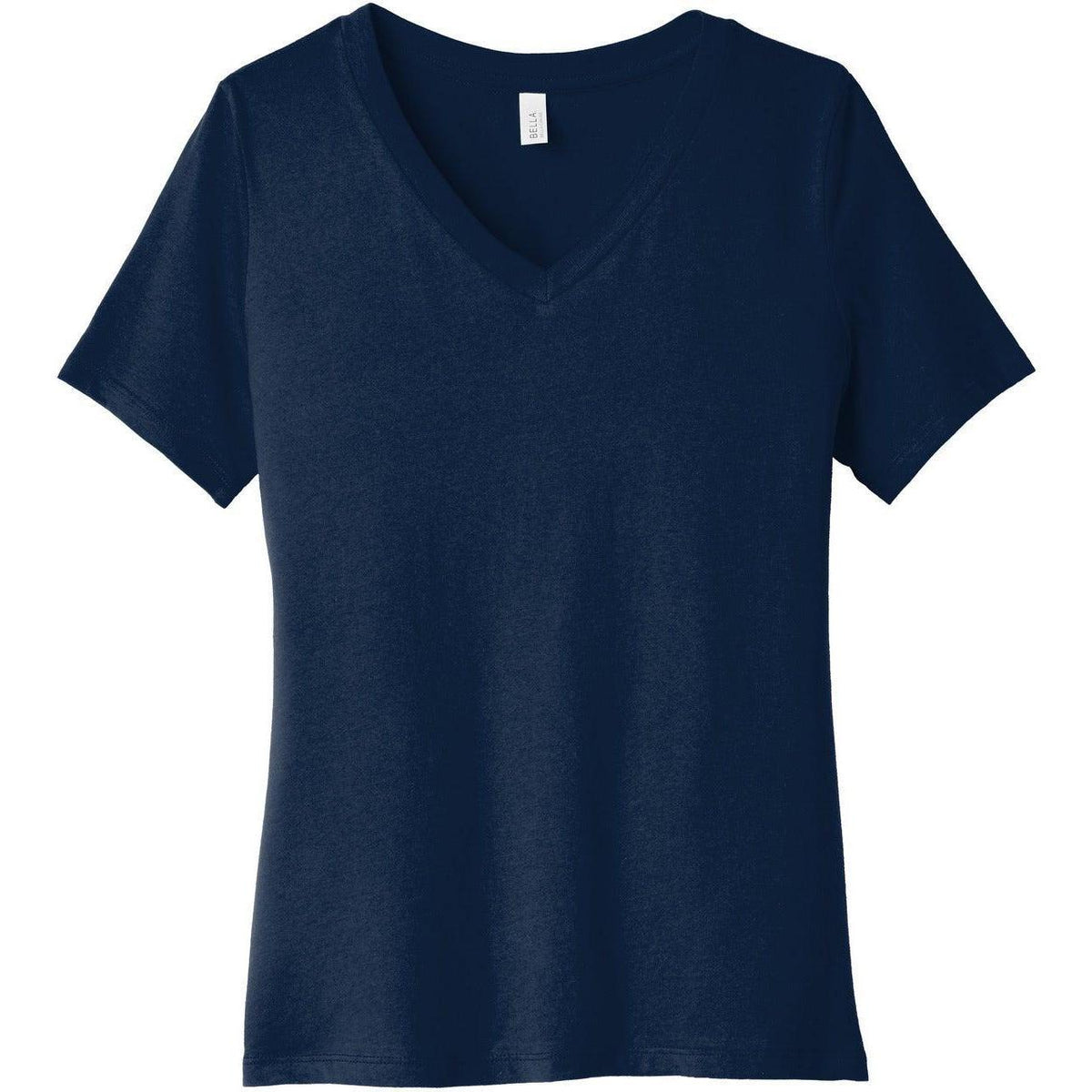 no-logo Bella+Canvas Ladies Relaxed Jersey Short Sleeve V-Neck Tee