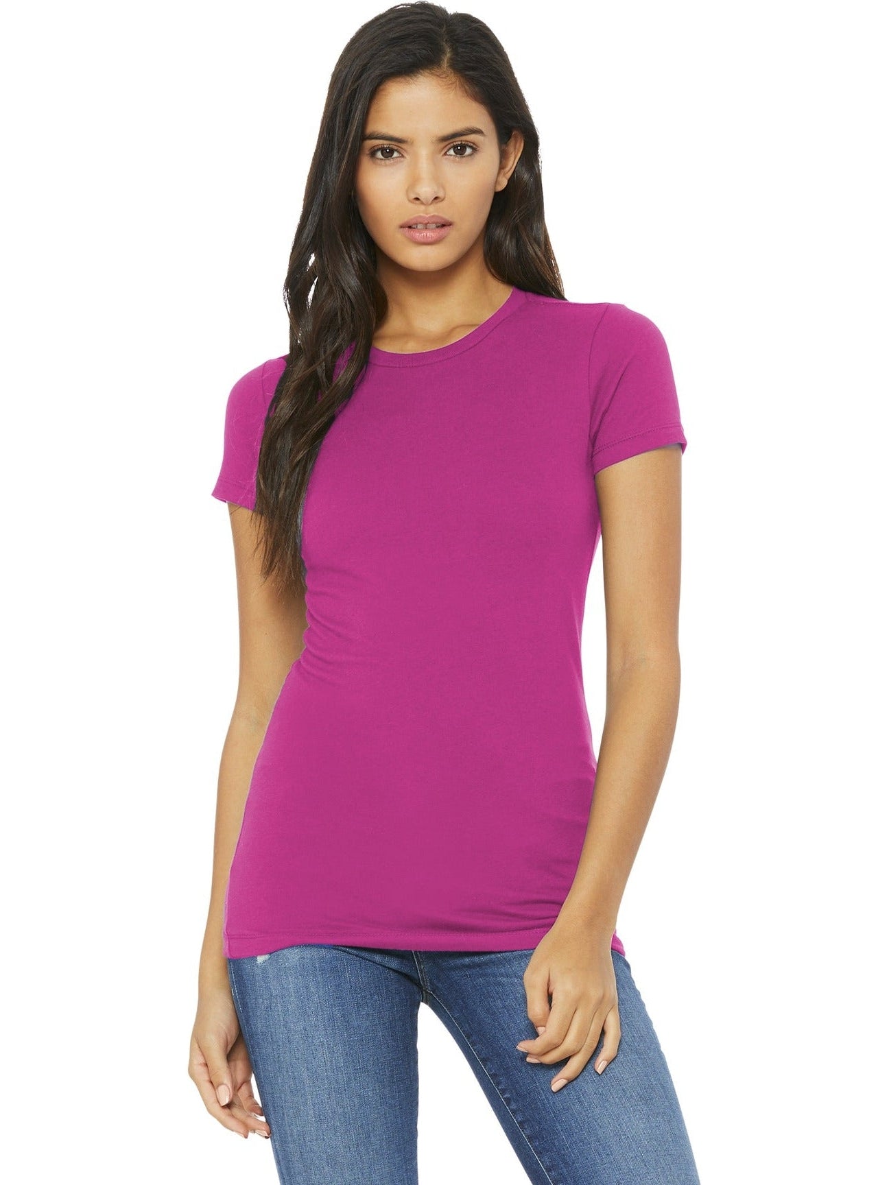 no-logo Bella+Canvas Ladies Slim Fit Tee-Regular-Bella&Canvas-Thread Logic