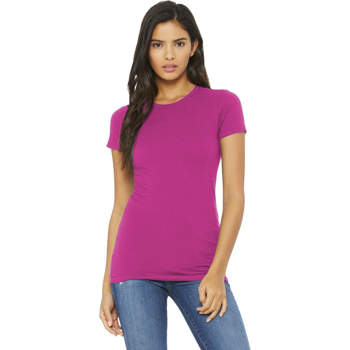 no-logo Bella+Canvas Ladies Slim Fit Tee-Regular-Bella&Canvas-Thread Logic