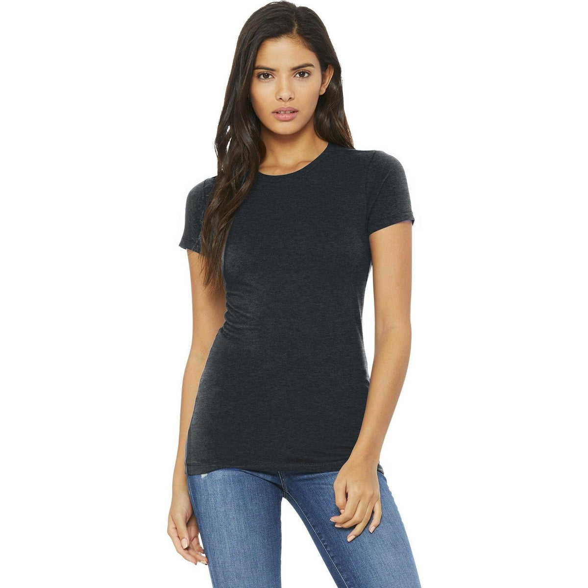 no-logo Bella+Canvas Ladies Slim Fit Tee-Regular-Bella&Canvas-Thread Logic