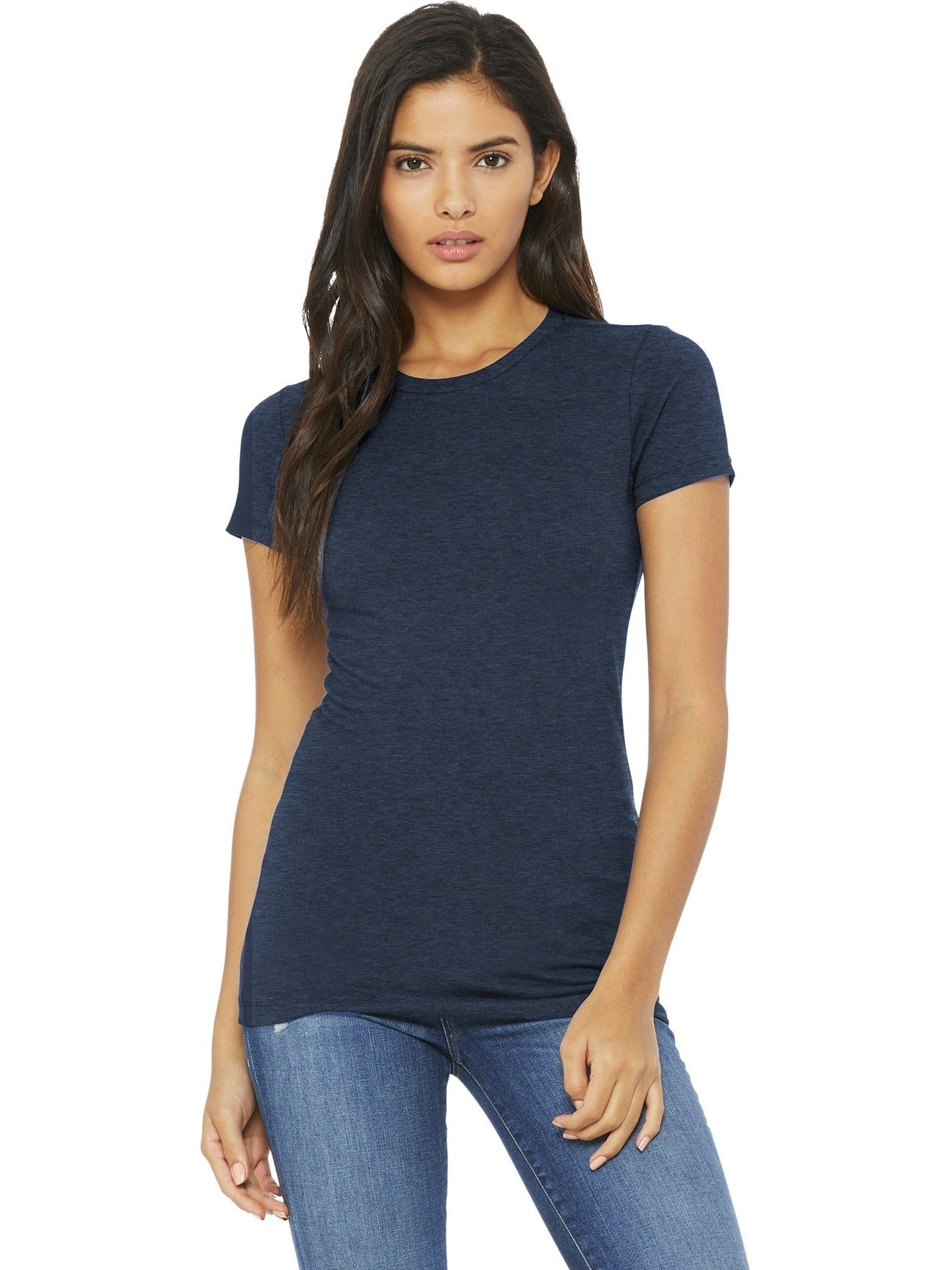 no-logo Bella+Canvas Ladies Slim Fit Tee-Regular-Bella&Canvas-Thread Logic