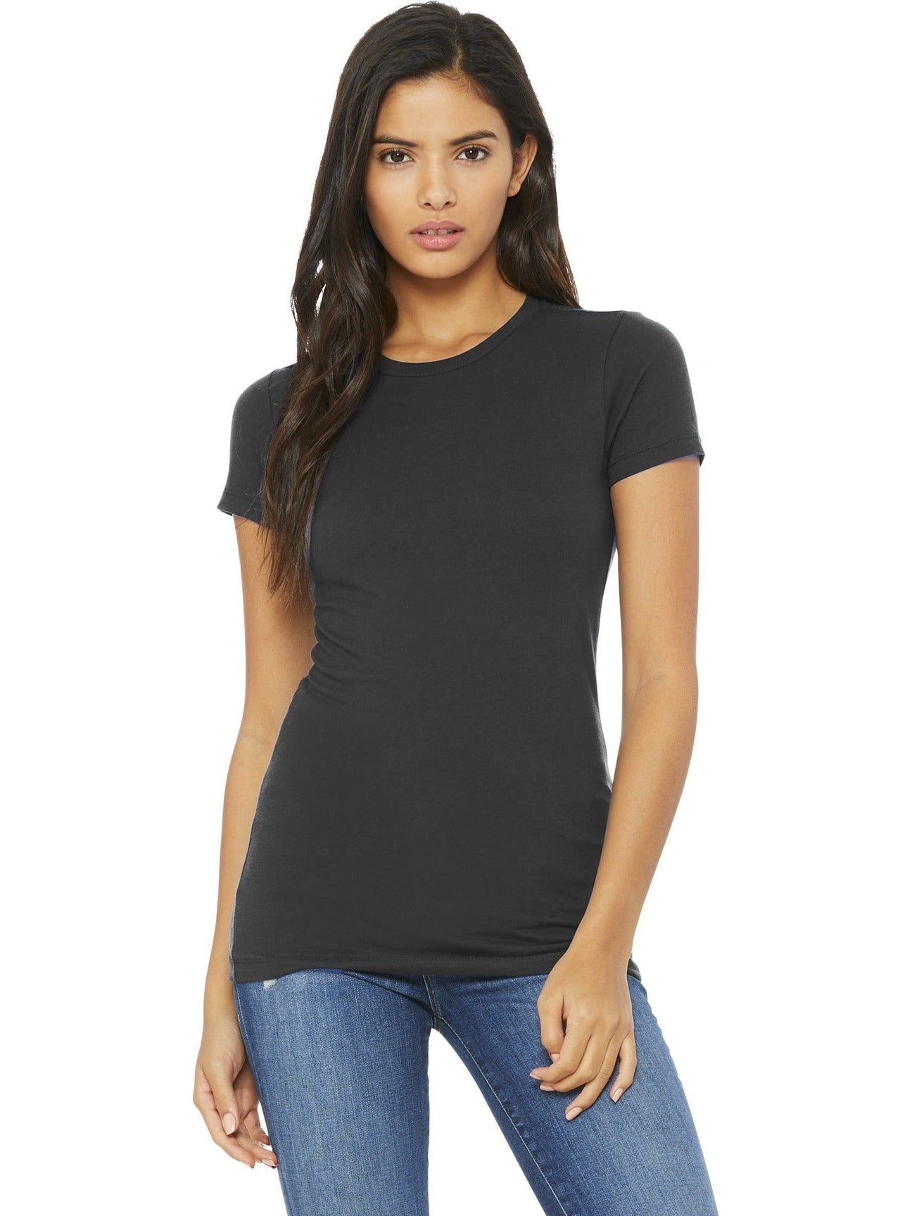 no-logo Bella+Canvas Ladies Slim Fit Tee-Regular-Bella&Canvas-Thread Logic