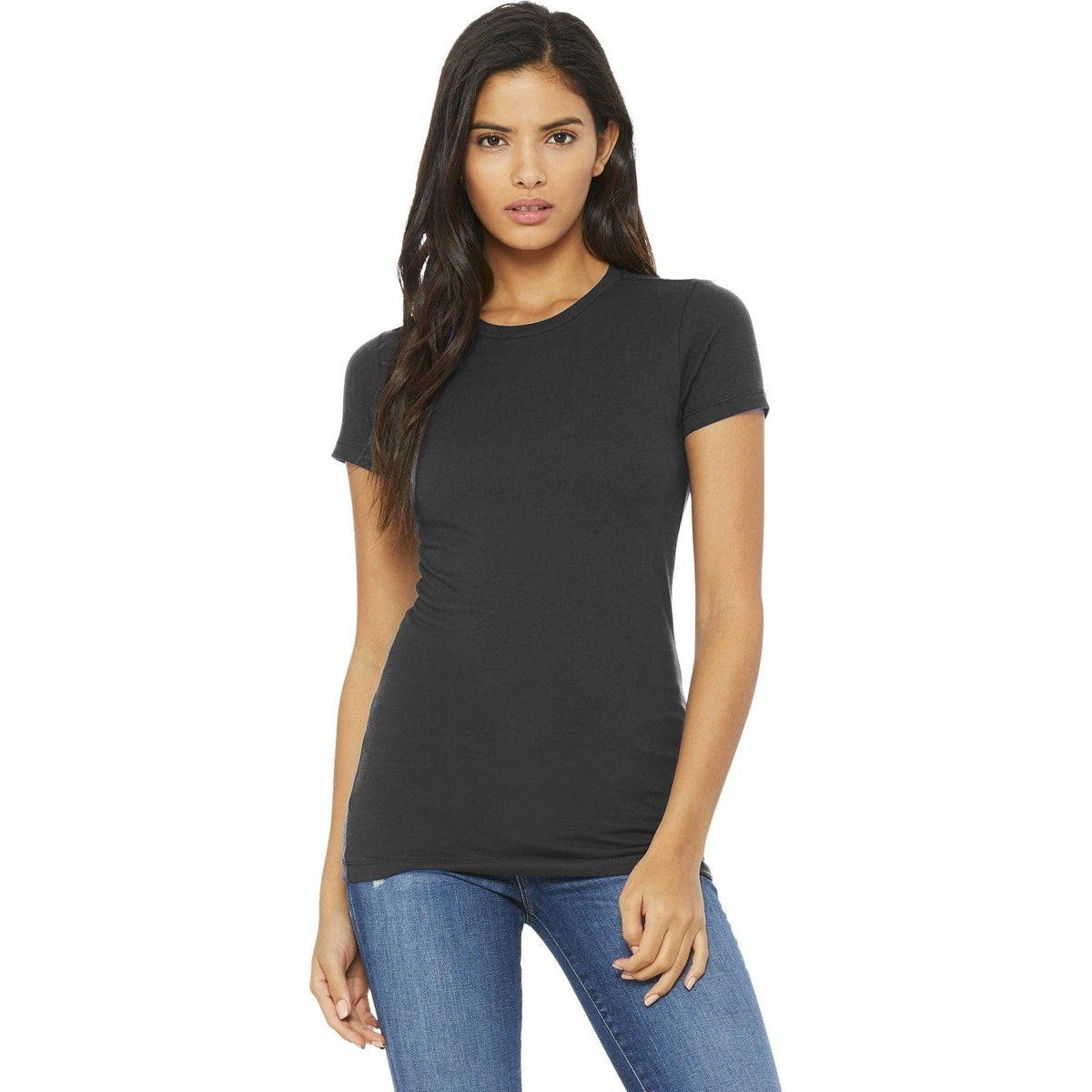 no-logo Bella+Canvas Ladies Slim Fit Tee-Regular-Bella&Canvas-Thread Logic