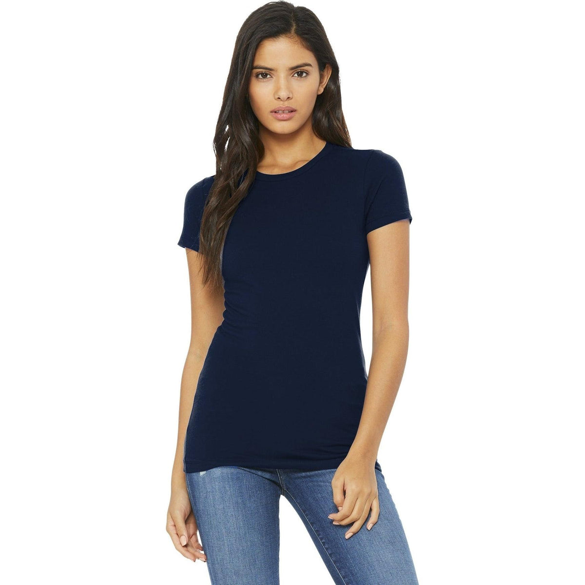no-logo Bella+Canvas Ladies Slim Fit Tee-Regular-Bella&Canvas-Thread Logic