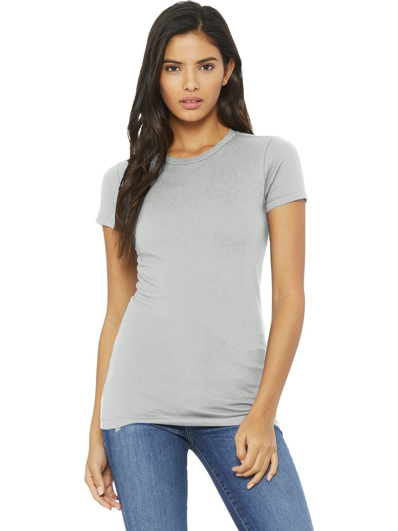 no-logo Bella+Canvas Ladies Slim Fit Tee-Regular-Bella&Canvas-Thread Logic