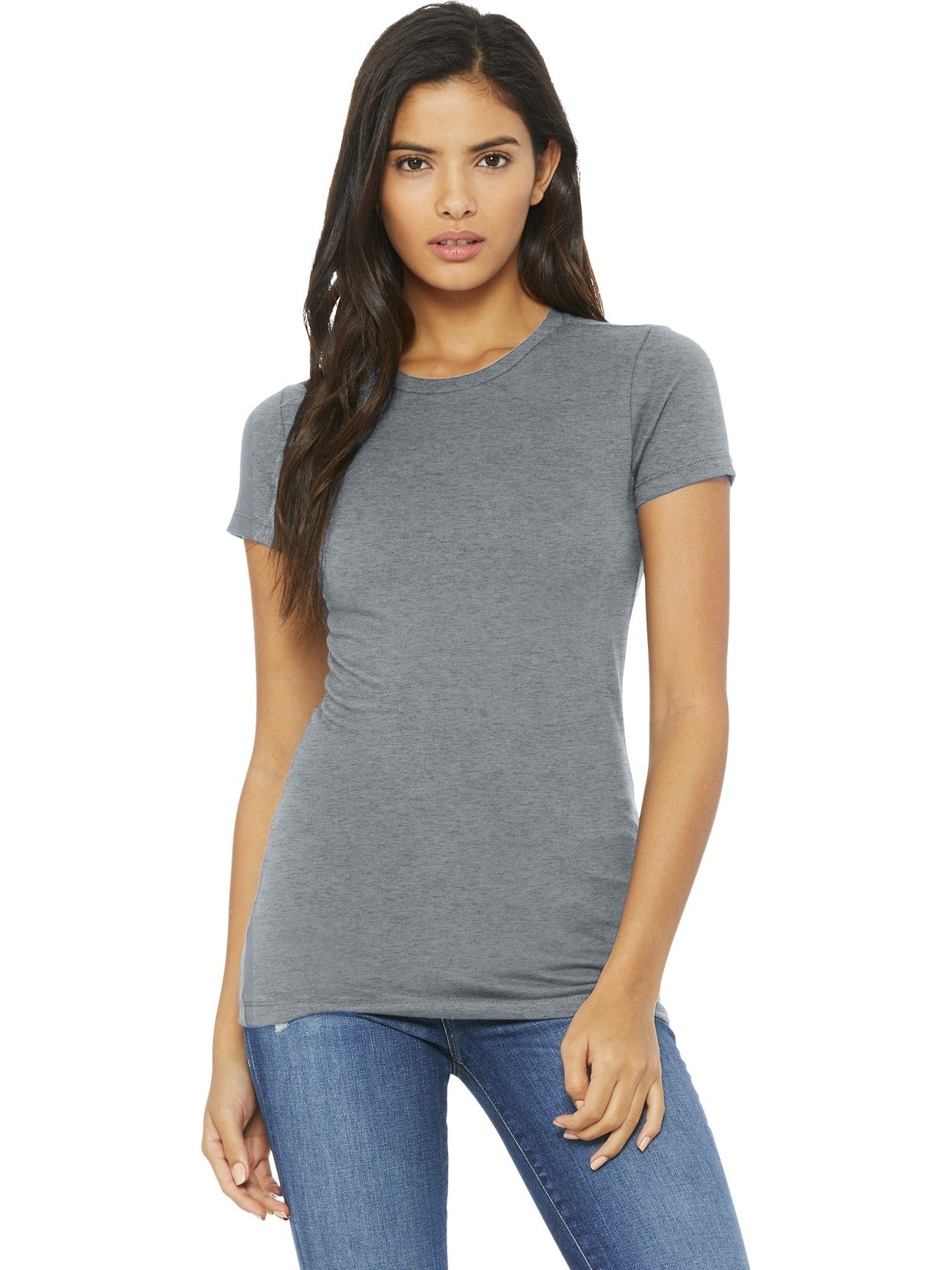no-logo Bella+Canvas Ladies Slim Fit Tee-Regular-Bella&Canvas-Thread Logic