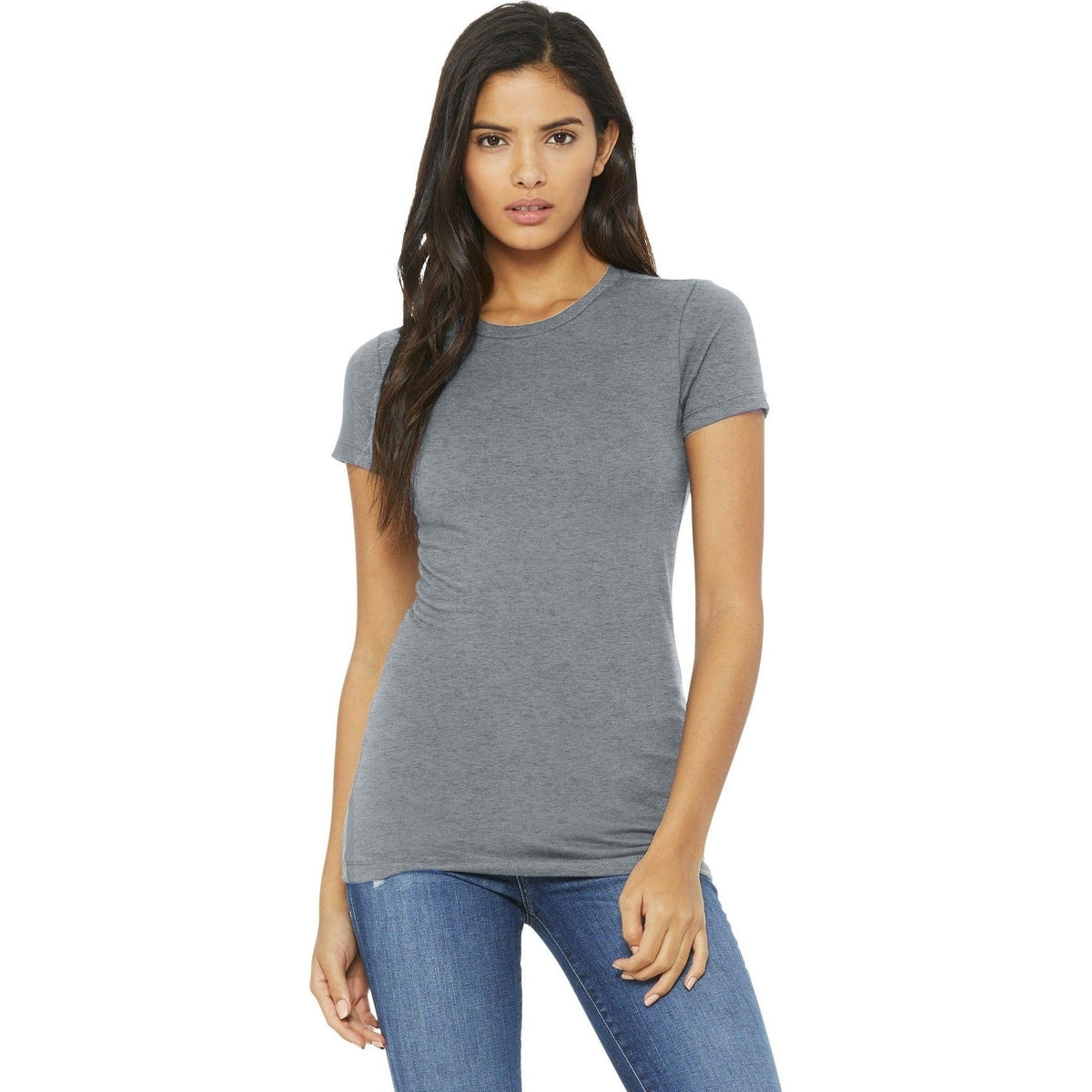 no-logo Bella+Canvas Ladies Slim Fit Tee-Regular-Bella&Canvas-Thread Logic