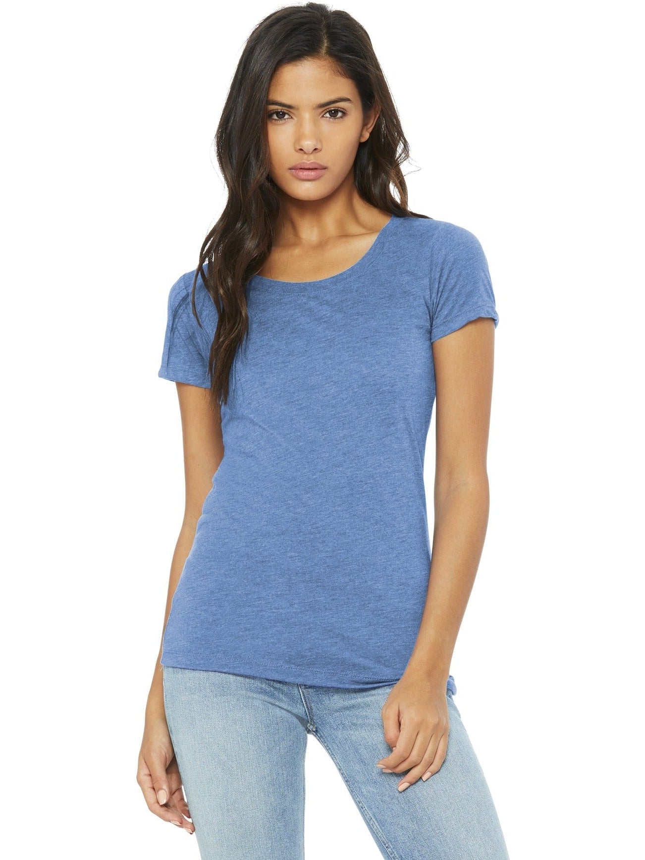 no-logo Bella+Canvas Ladies Triblend Short Sleeve Tee-Regular-Bella&Canvas-Thread Logic