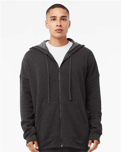 no-logo Bella+Canvas Sponge Fleece DTM Full-Zip Hoodie-Apparel-Bella&Canvas-Thread Logic