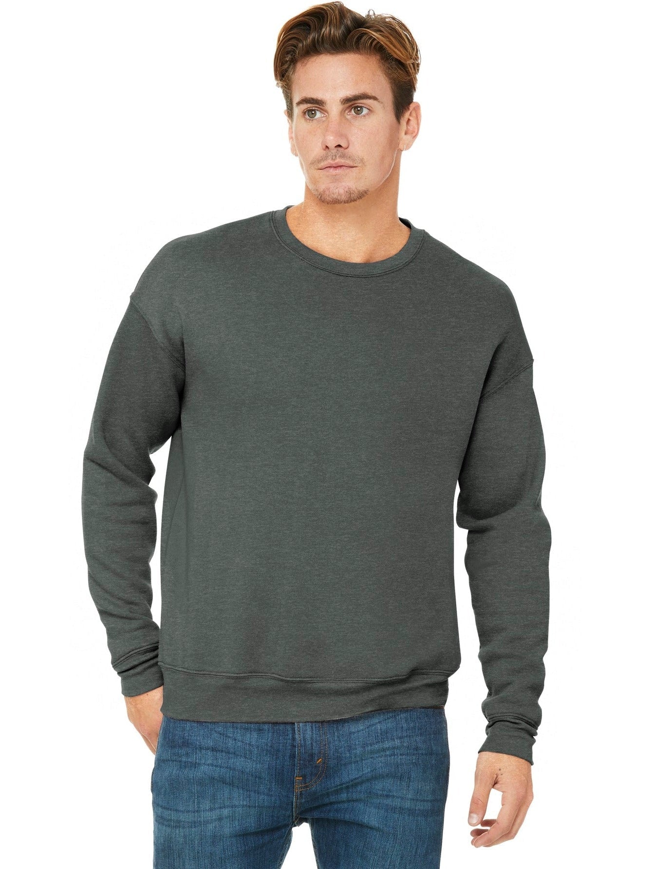 no-logo Bella+Canvas Sponge Fleece Drop Shoulder Sweatshirt-Regular-Bella&Canvas-Thread Logic