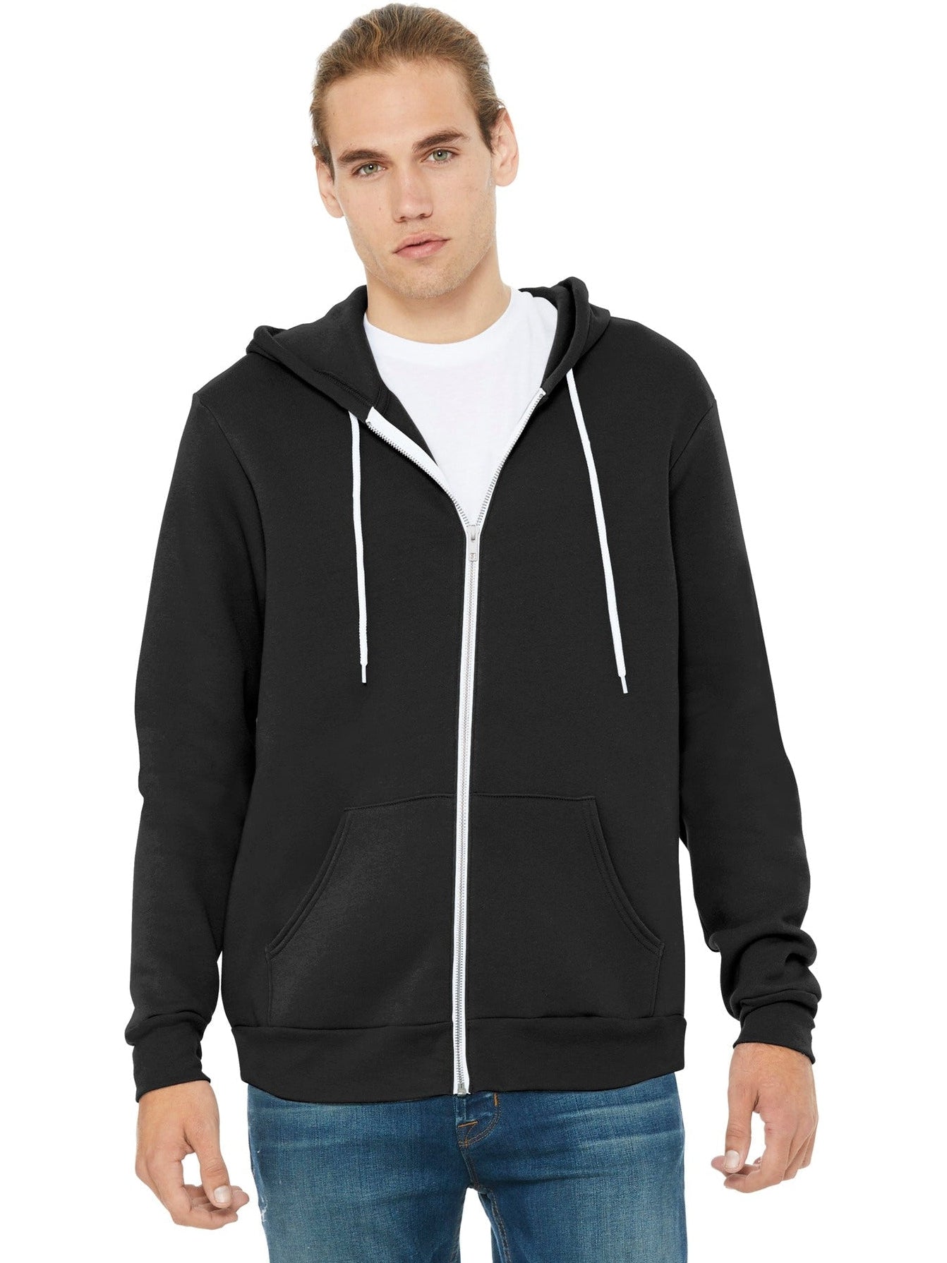 no-logo Bella+Canvas Sponge Fleece Full-Zip Hoodie-Regular-Bella&Canvas-Thread Logic