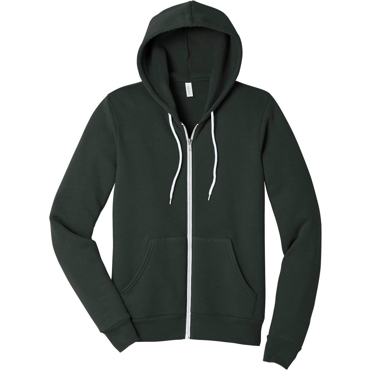 no-logo Bella+Canvas Sponge Fleece Full-Zip Hoodie