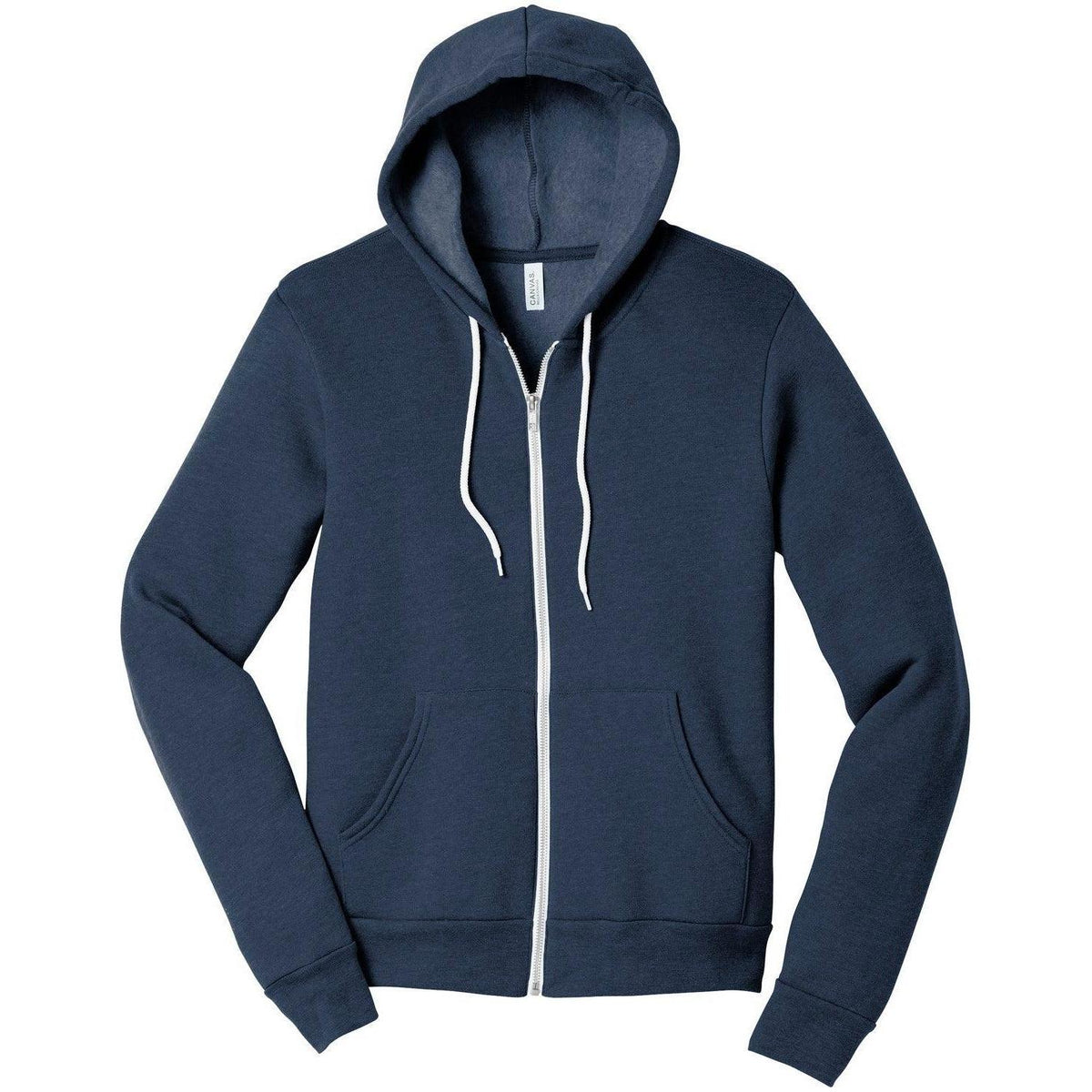 no-logo Bella+Canvas Sponge Fleece Full-Zip Hoodie