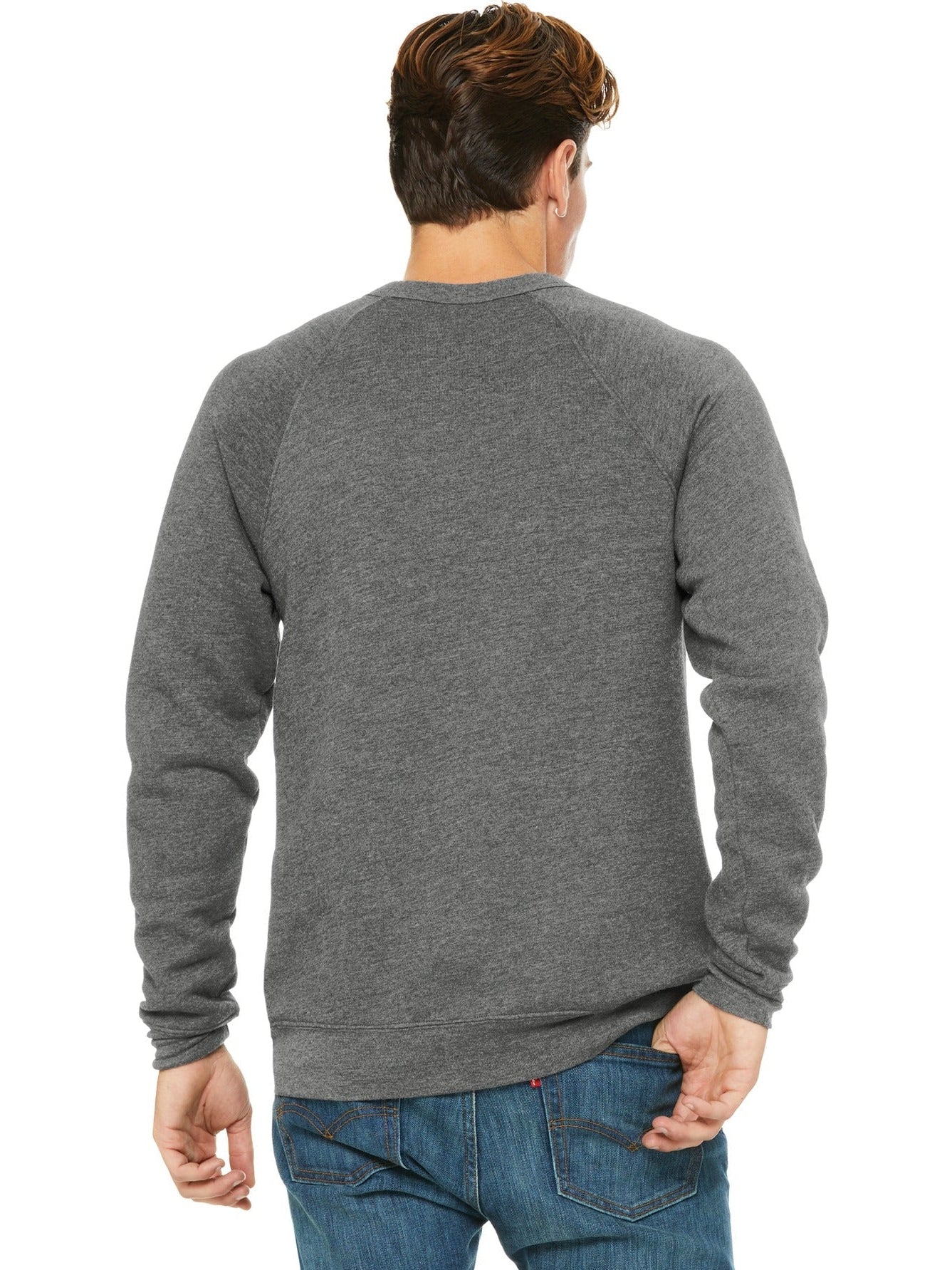 no-logo Bella+Canvas Sponge Fleece Raglan Sweatshirt-Regular-Bella&Canvas-Thread Logic