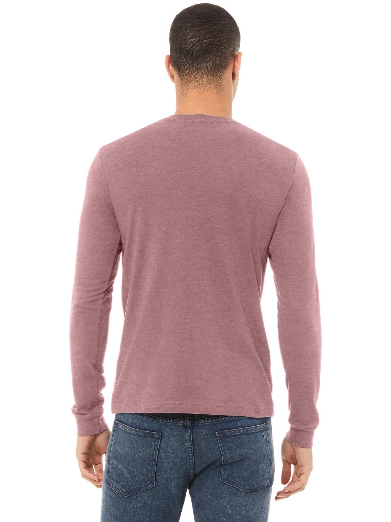 no-logo Bella+Canvas Unisex Heather CVC Long Sleeve Tee-Regular-Bella&Canvas-Thread Logic