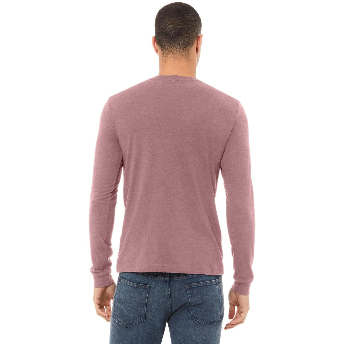 no-logo Bella+Canvas Unisex Heather CVC Long Sleeve Tee-Regular-Bella&Canvas-Thread Logic