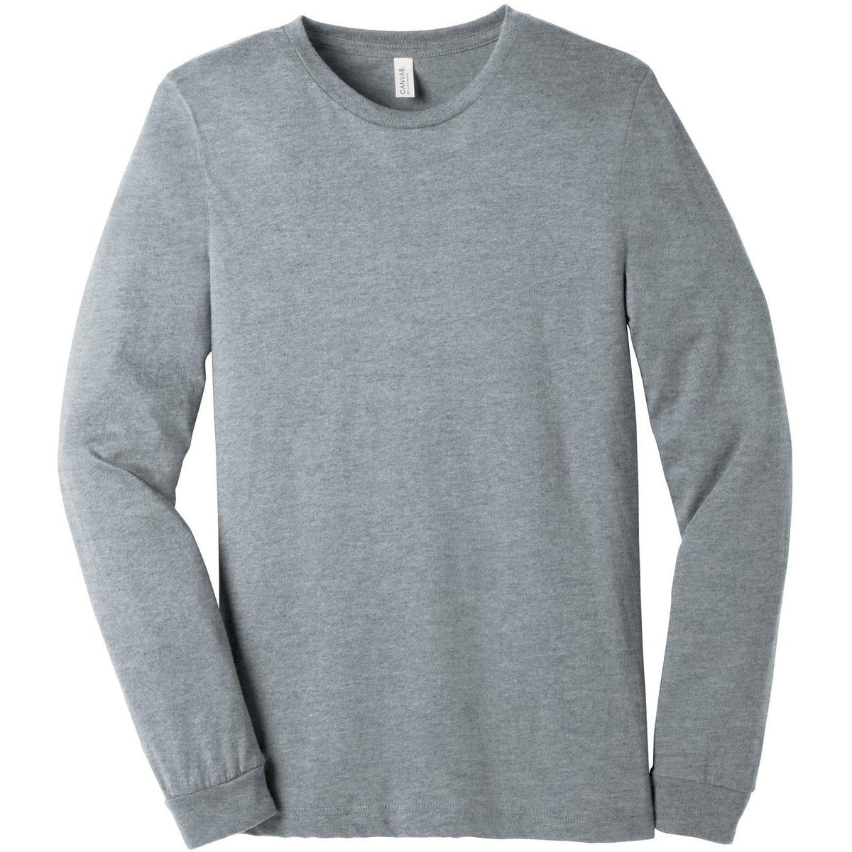 no-logo Bella+Canvas Unisex Heather CVC Long Sleeve Tee