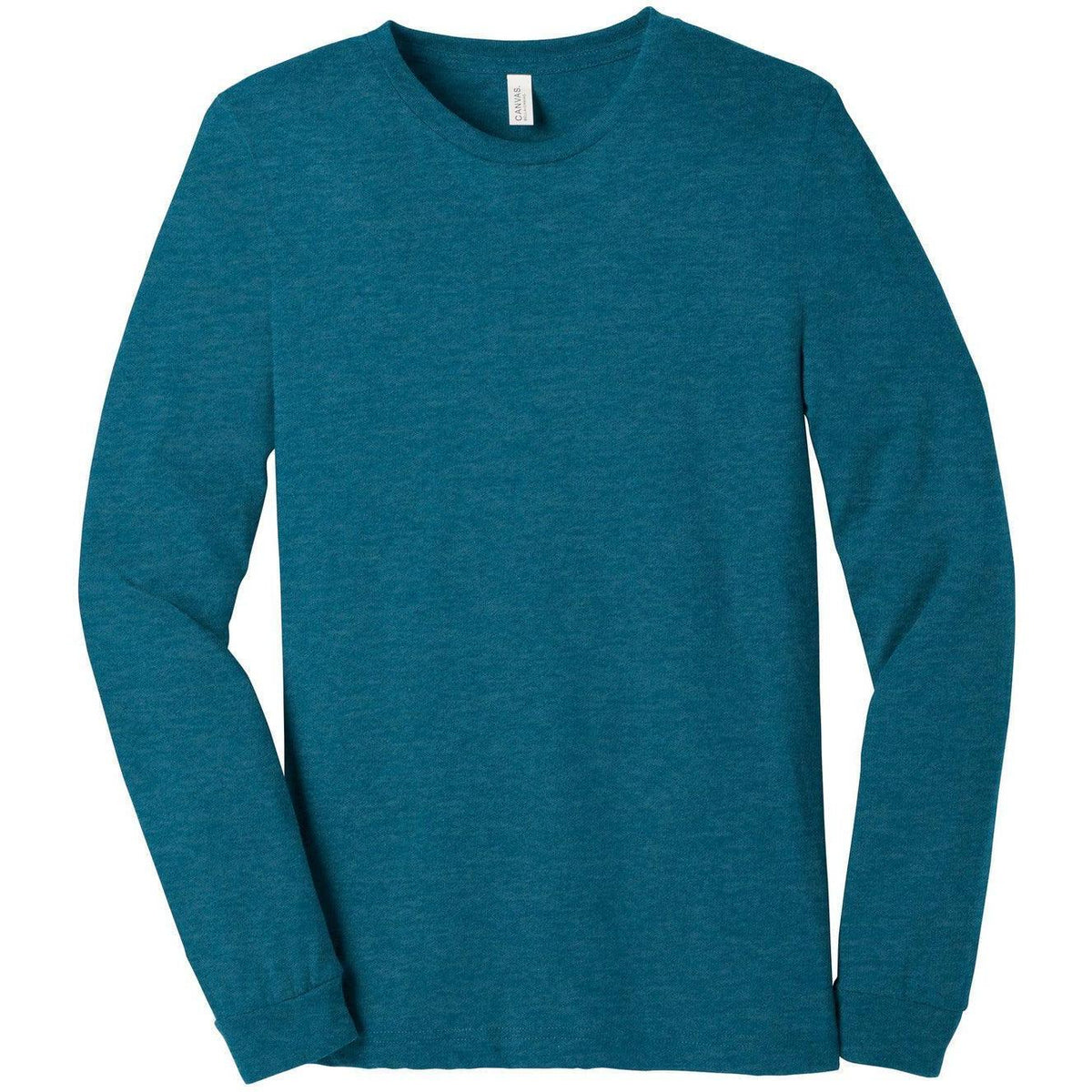 no-logo Bella+Canvas Unisex Heather CVC Long Sleeve Tee