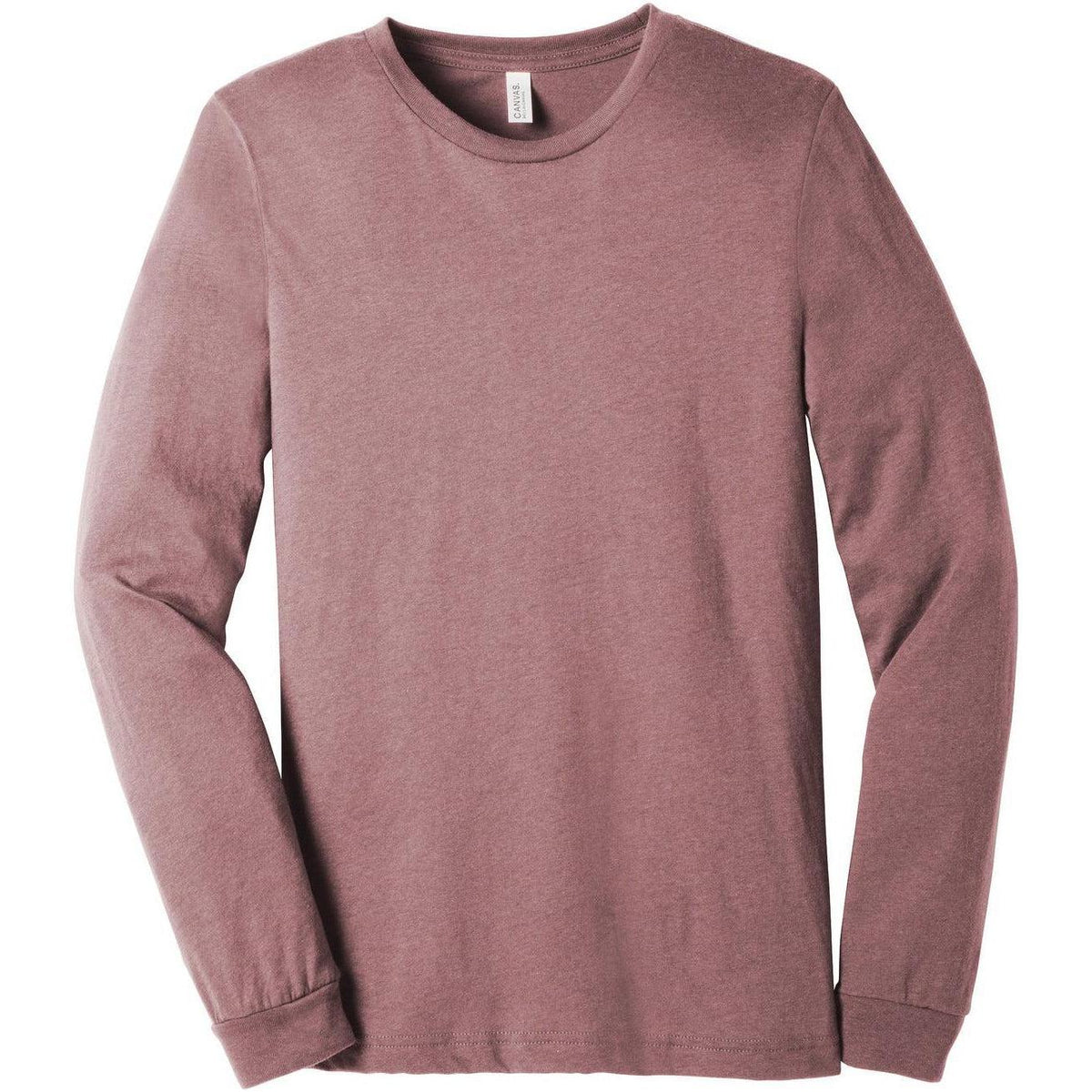 no-logo Bella+Canvas Unisex Heather CVC Long Sleeve Tee