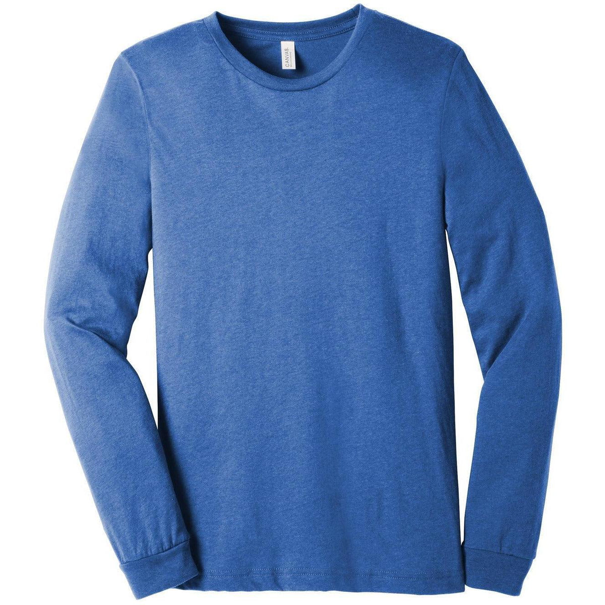 no-logo Bella+Canvas Unisex Heather CVC Long Sleeve Tee