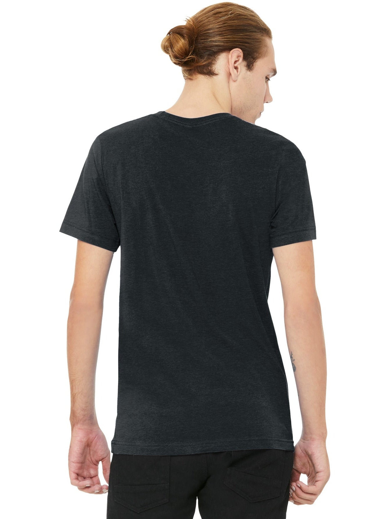 no-logo Bella+Canvas Unisex Heather CVC V-Neck Tee-Regular-Bella&Canvas-Thread Logic