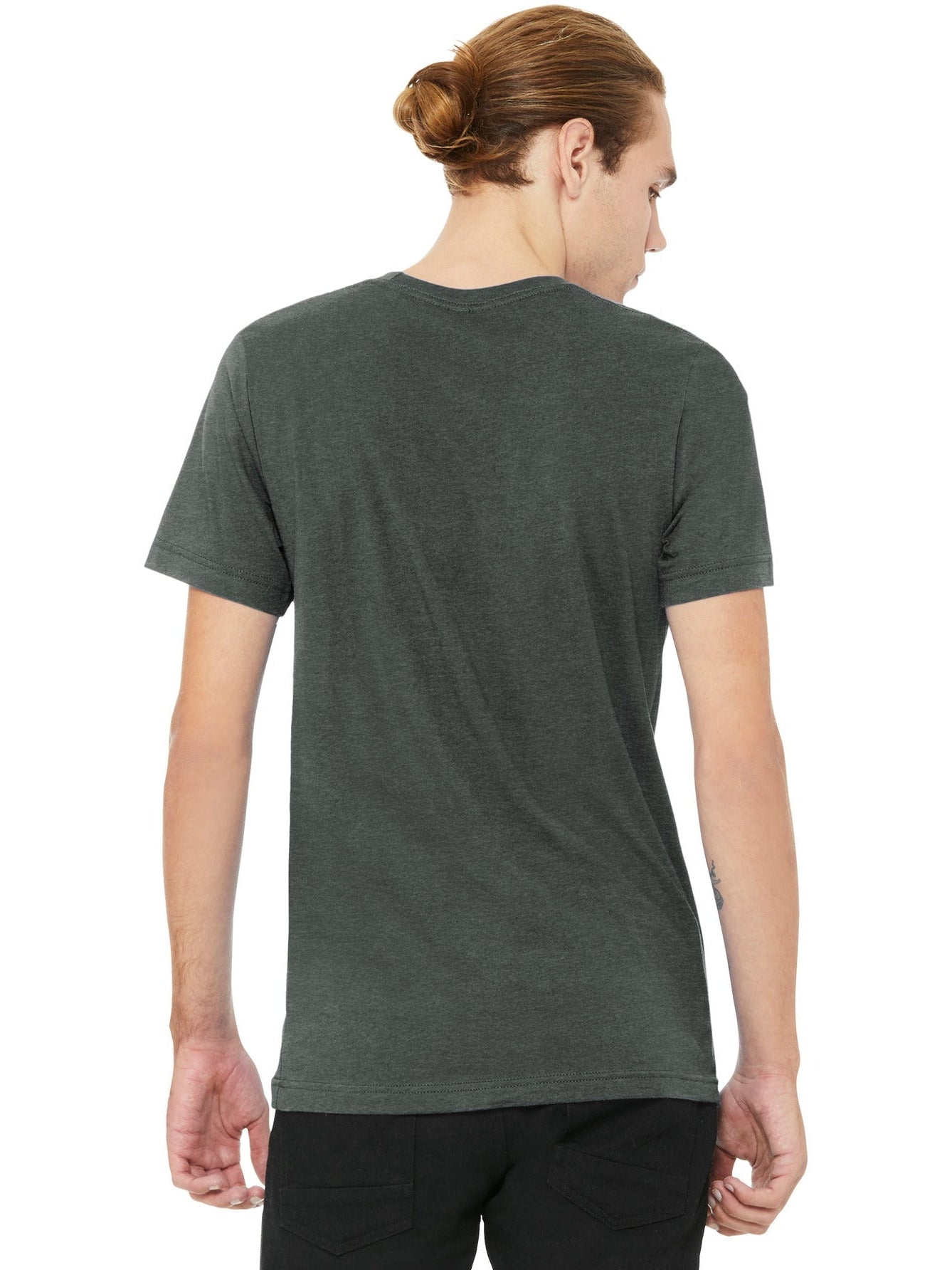 no-logo Bella+Canvas Unisex Heather CVC V-Neck Tee-Regular-Bella&Canvas-Thread Logic