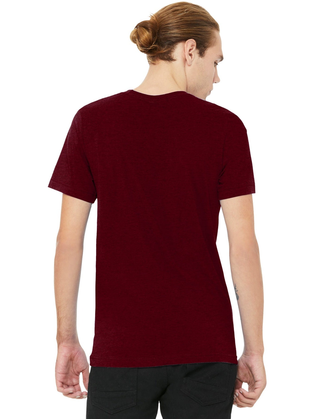 no-logo Bella+Canvas Unisex Heather CVC V-Neck Tee-Regular-Bella&Canvas-Thread Logic