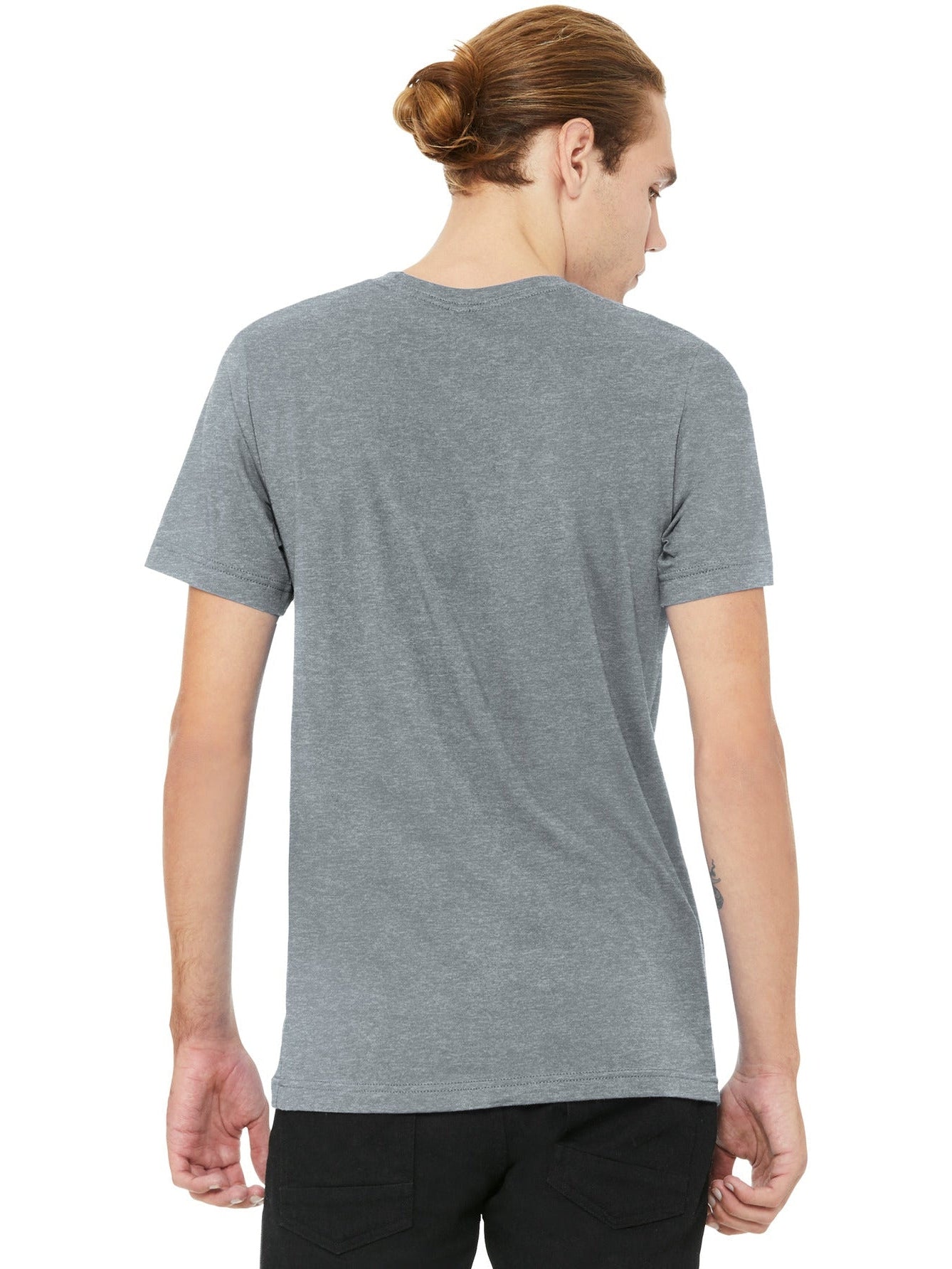 no-logo Bella+Canvas Unisex Heather CVC V-Neck Tee-Regular-Bella&Canvas-Thread Logic