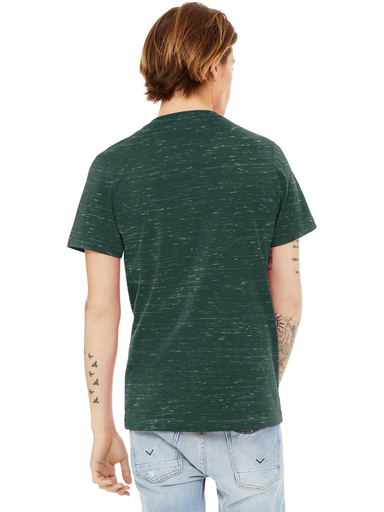 no-logo Bella+Canvas Unisex Textured Jersey V-Neck Tee-Regular-Bella&Canvas-Thread Logic