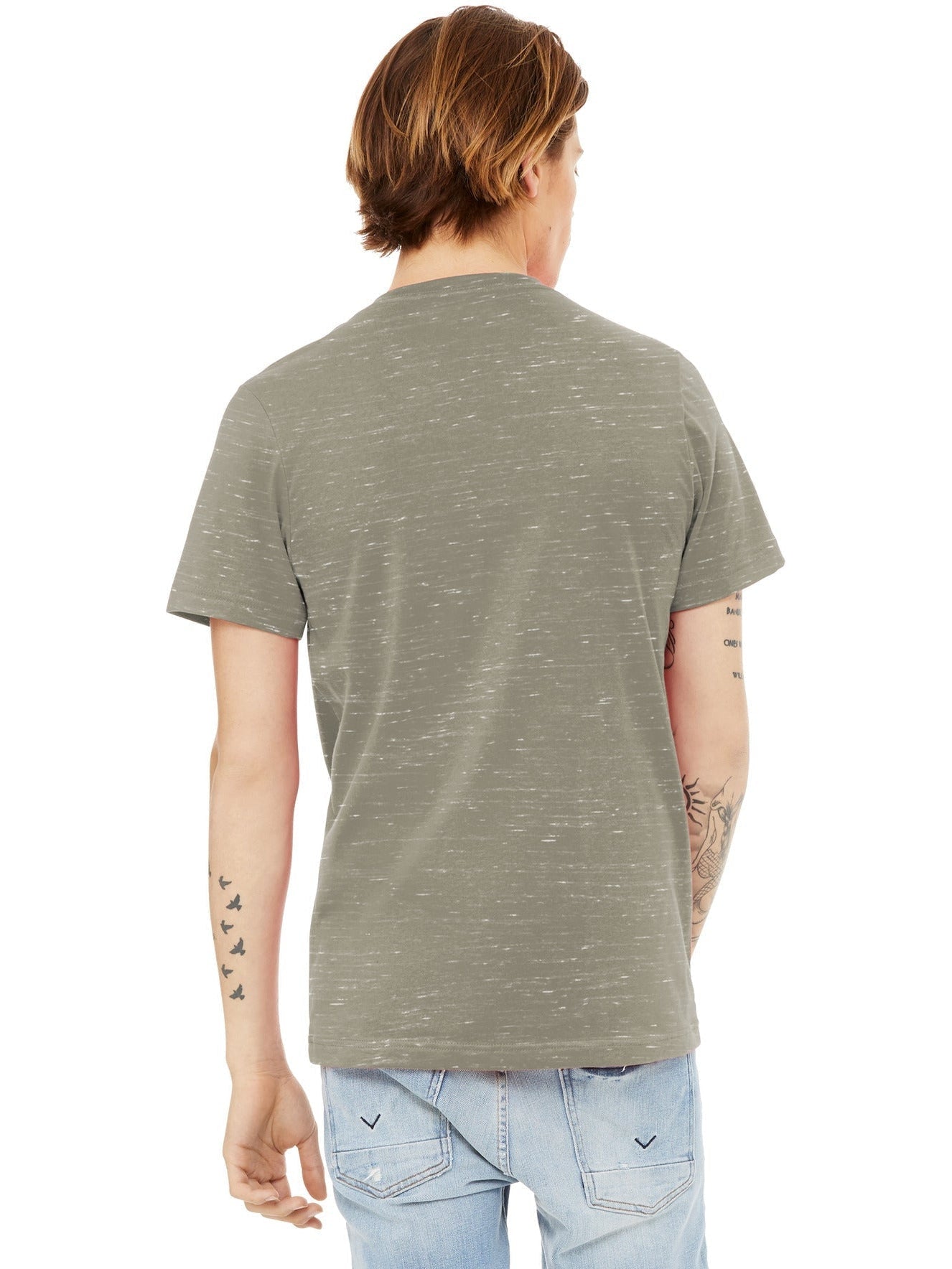 no-logo Bella+Canvas Unisex Textured Jersey V-Neck Tee-Regular-Bella&Canvas-Thread Logic
