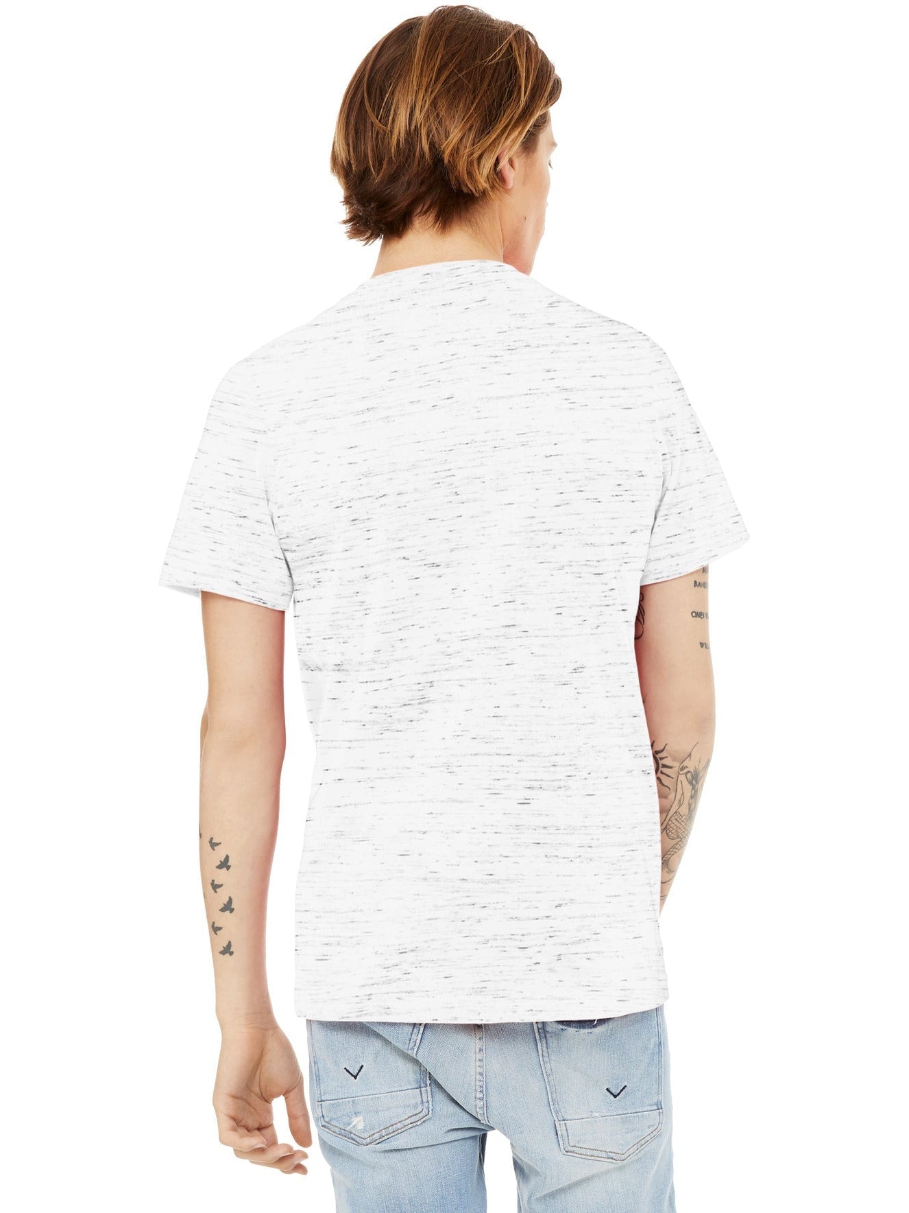 no-logo Bella+Canvas Unisex Textured Jersey V-Neck Tee-Regular-Bella&Canvas-Thread Logic